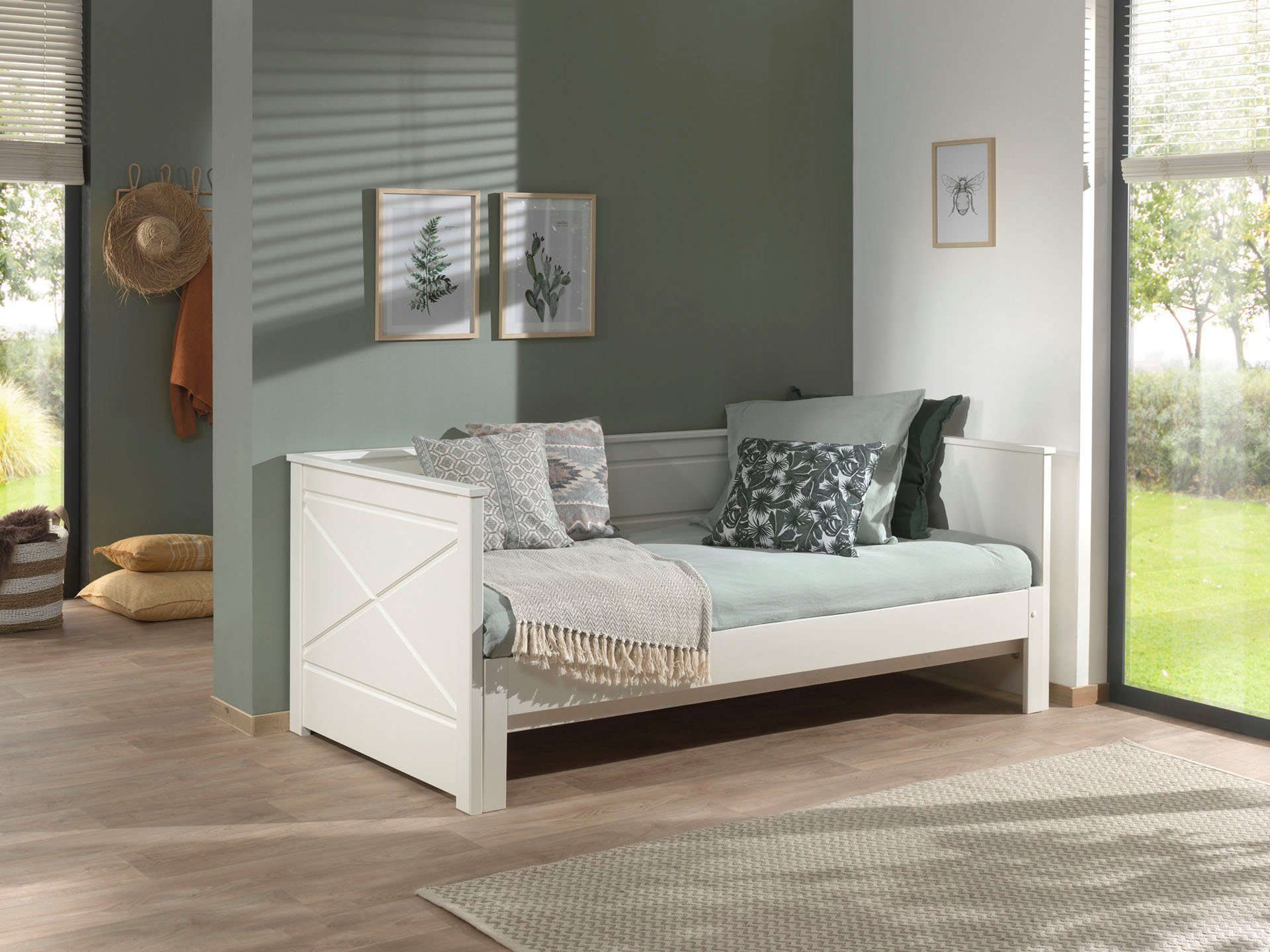 cm, Pino, cm, Vipack LF Vipack Bett Kojenbett ausziehen lackiert 90x200 Weiß auf 180x200 Ausf.