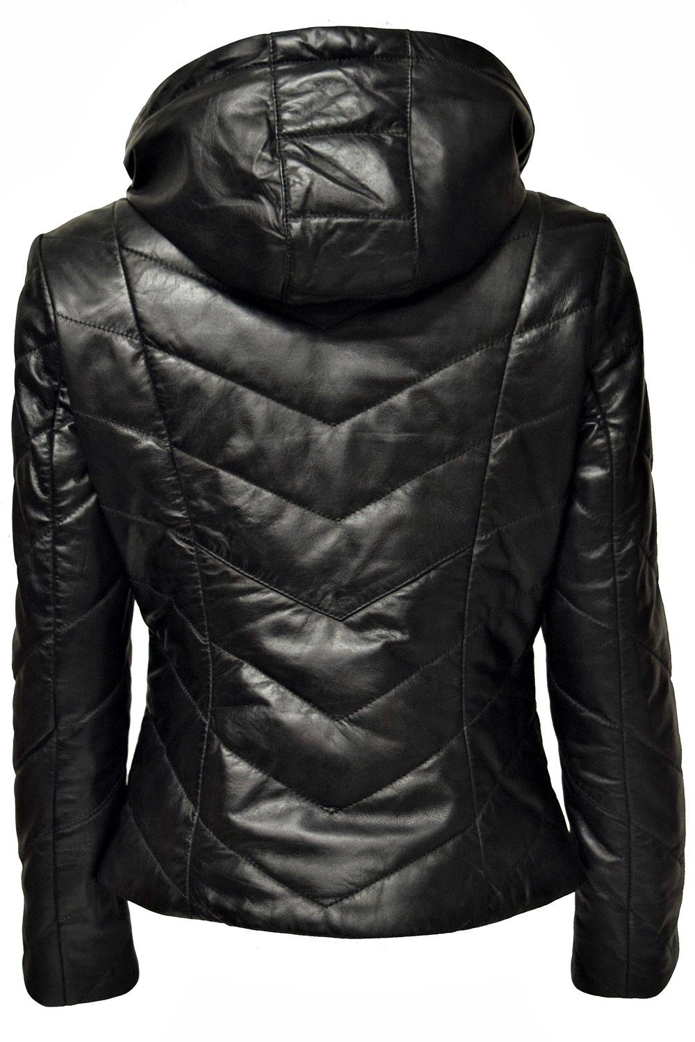 Zimmert Leather Lederjacke Mariella Stepp-Lederjacke aus weichem Leder mit Kapuze
