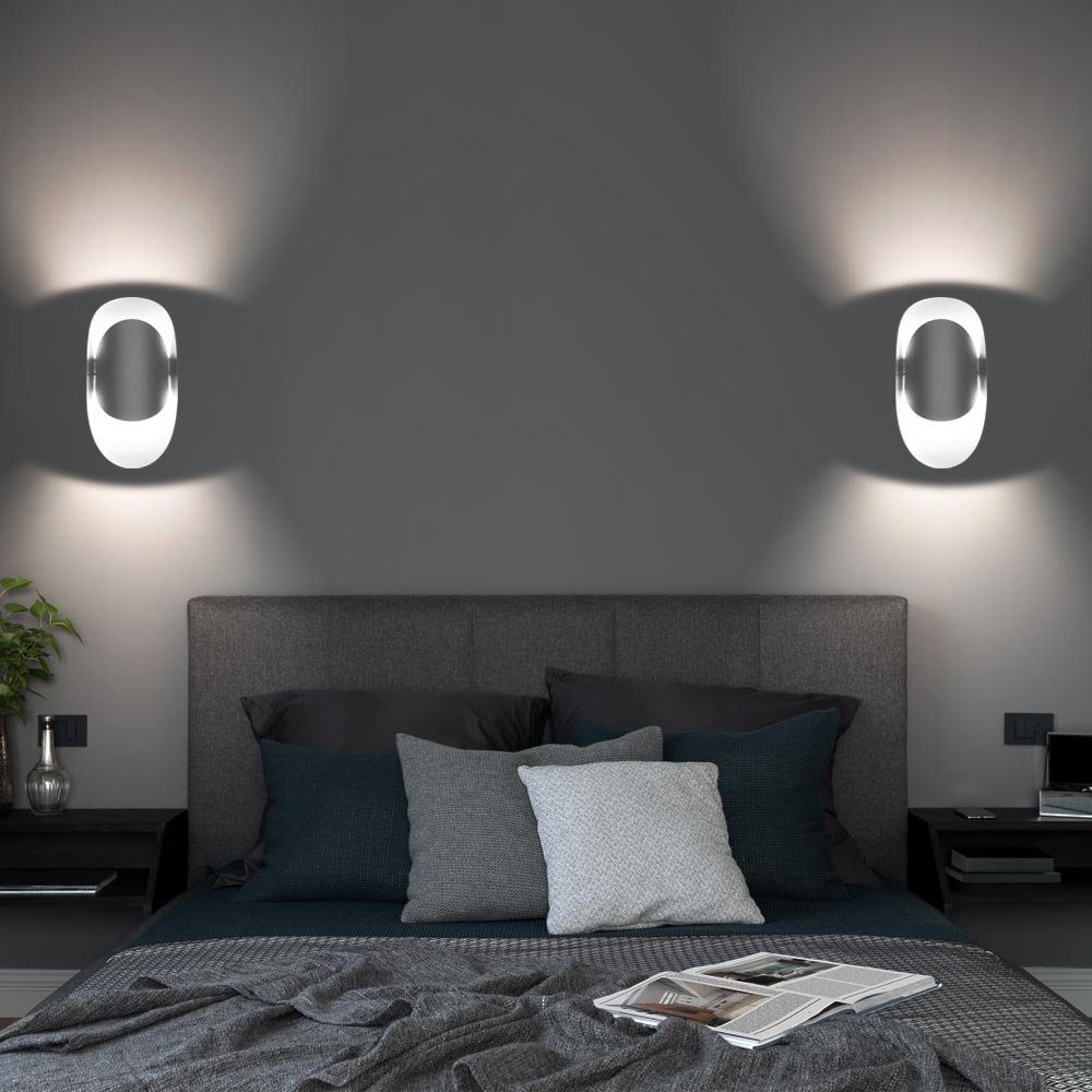 inklusive, Innen Wandlampe Schlafzimmer Wandleuchte, etc-shop Leuchtmittel Wandleuchte nicht Treppenhaus