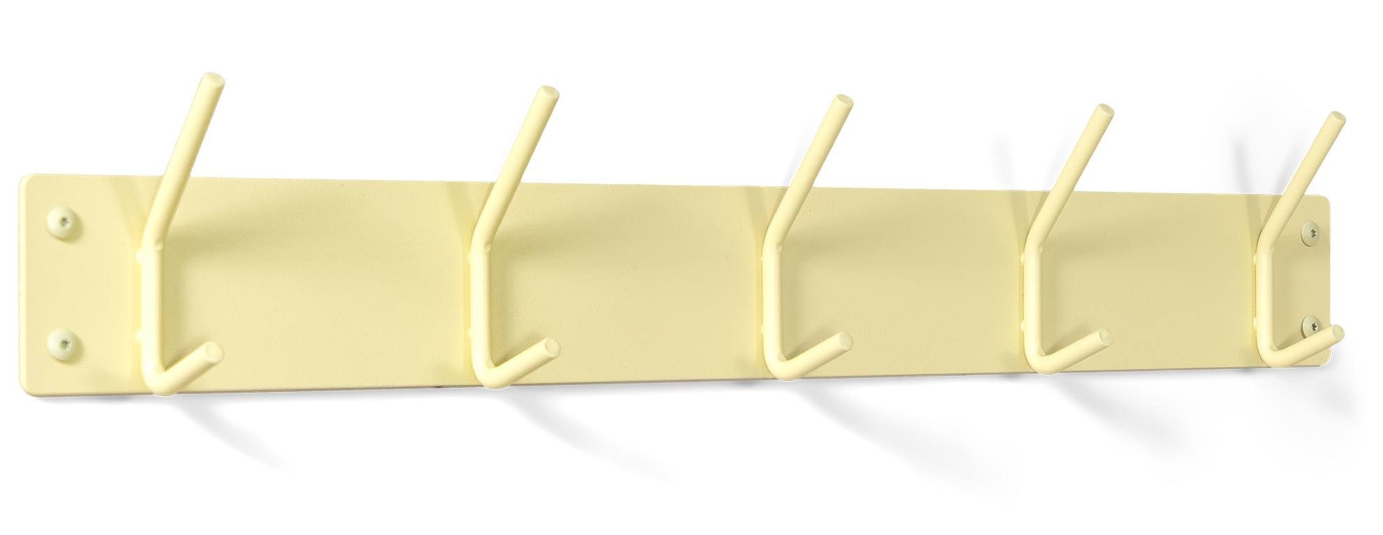 Spinder Design Wandgarderobe Spinder Garderobe FUSION 5, skandinavisch, Stahl, Butter Yellow (1x Garderobe)