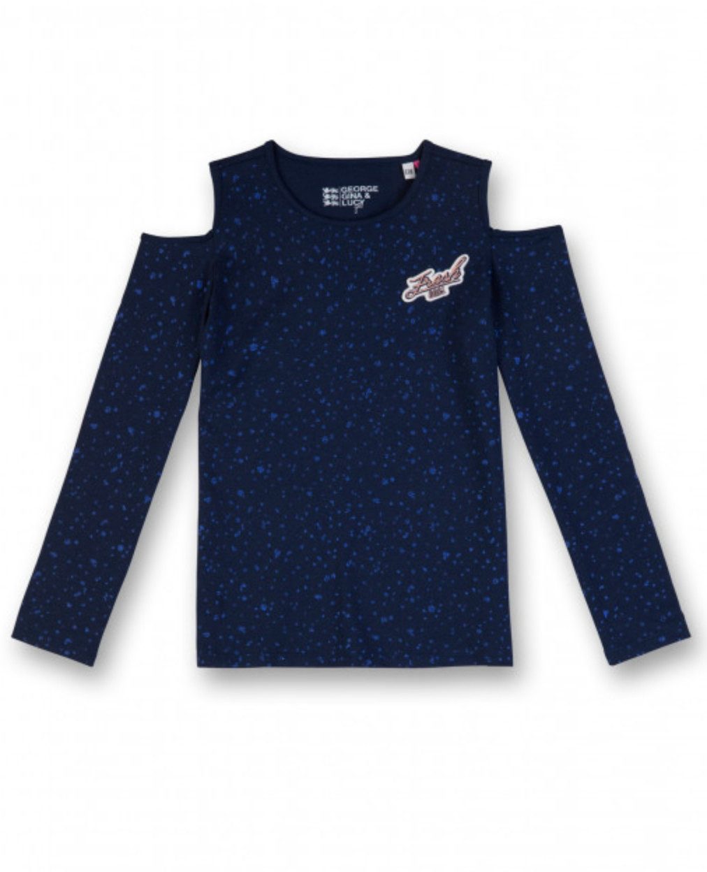 George Gina & Lucy Langarmshirt Mädchen Langarmshirt mit Cut-Out Schultern Print