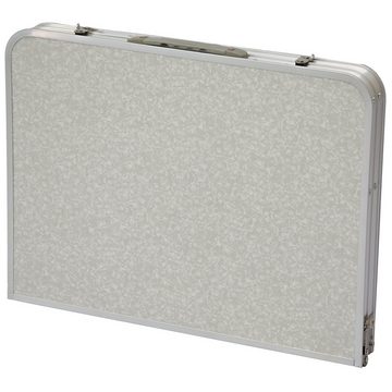AMANKA Campingtisch Klappbarer höhenverstellbarer Campingtisch, 90x60x70 cm Kofferformat Grau