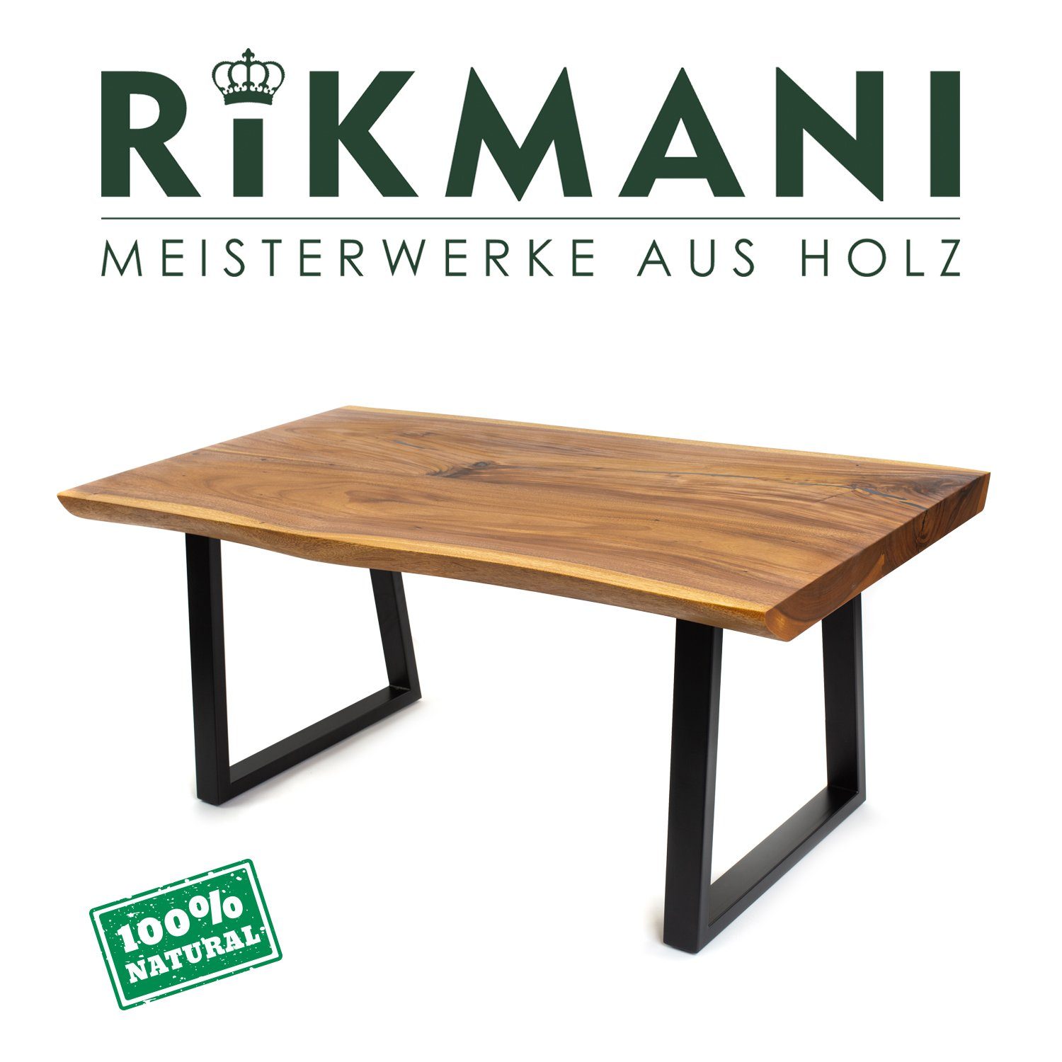 Tisch Baumkante Rikmani Massivholz Esstisch SAMSON Schreibtisch Holz