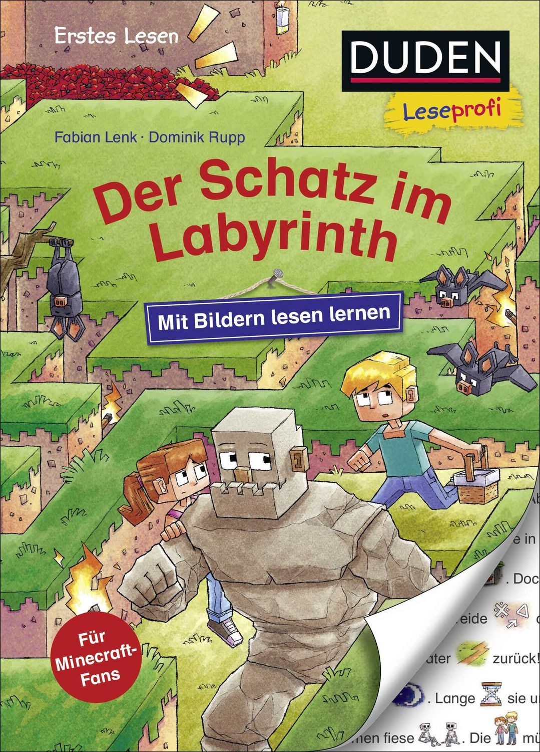 Duden Leseprofi – Mit Bildern lesen lernen: Der Schatz im Labyrinth / Fabian Lenk, Kinderbuch für Vorschulkinder und zum Schulstart (Zum Lesen lernen)
