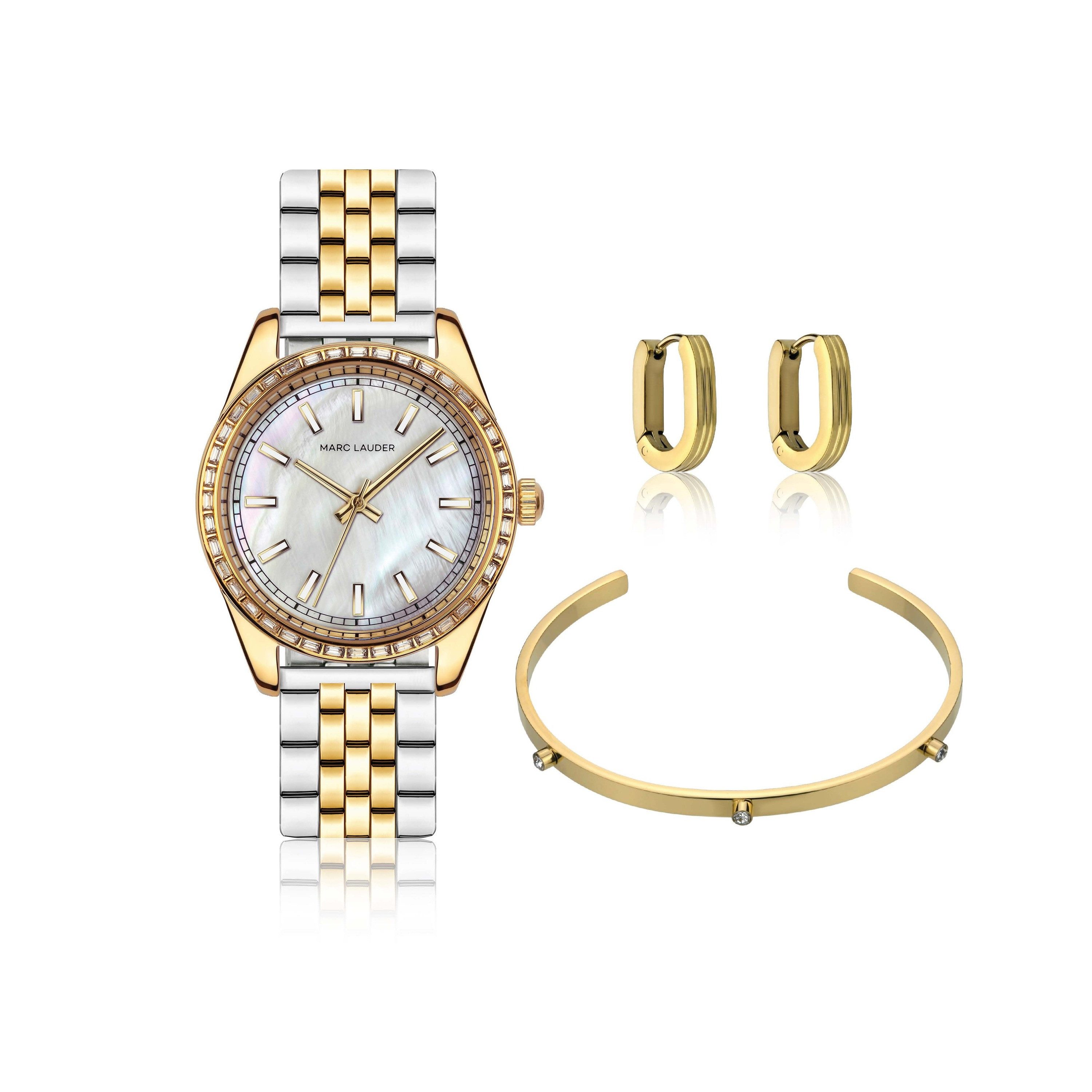 MARC LAUDER Quarzuhr SMD8-1 Marc Lauder Tirana set White MOP Link