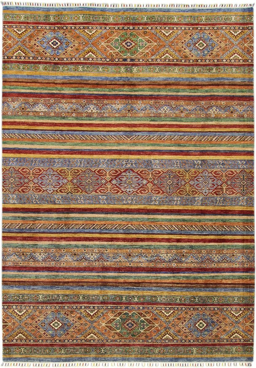 Orientteppich Arijana Shaal 216x302 Handgeknüpfter Orientteppich, Nain Trading, rechteckig, Höhe: 5 mm
