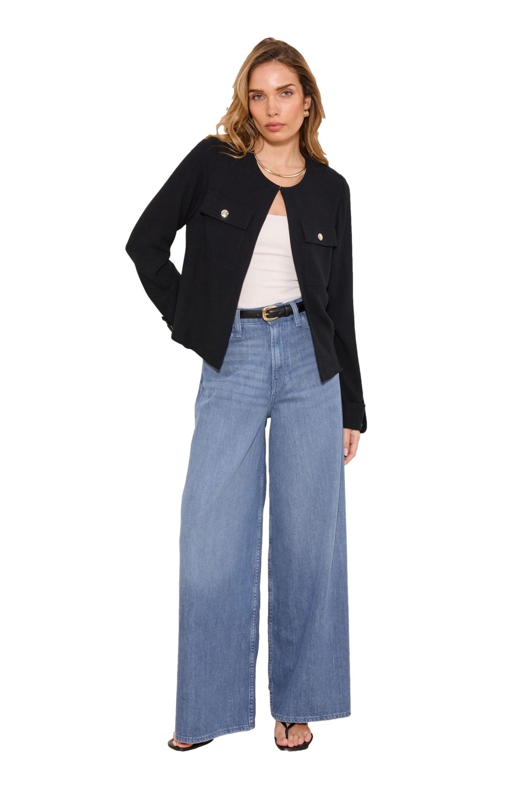 LIPSY Kurzjacke Lipsy verkürzte Regular Fit Utility-Jacke (1-St)