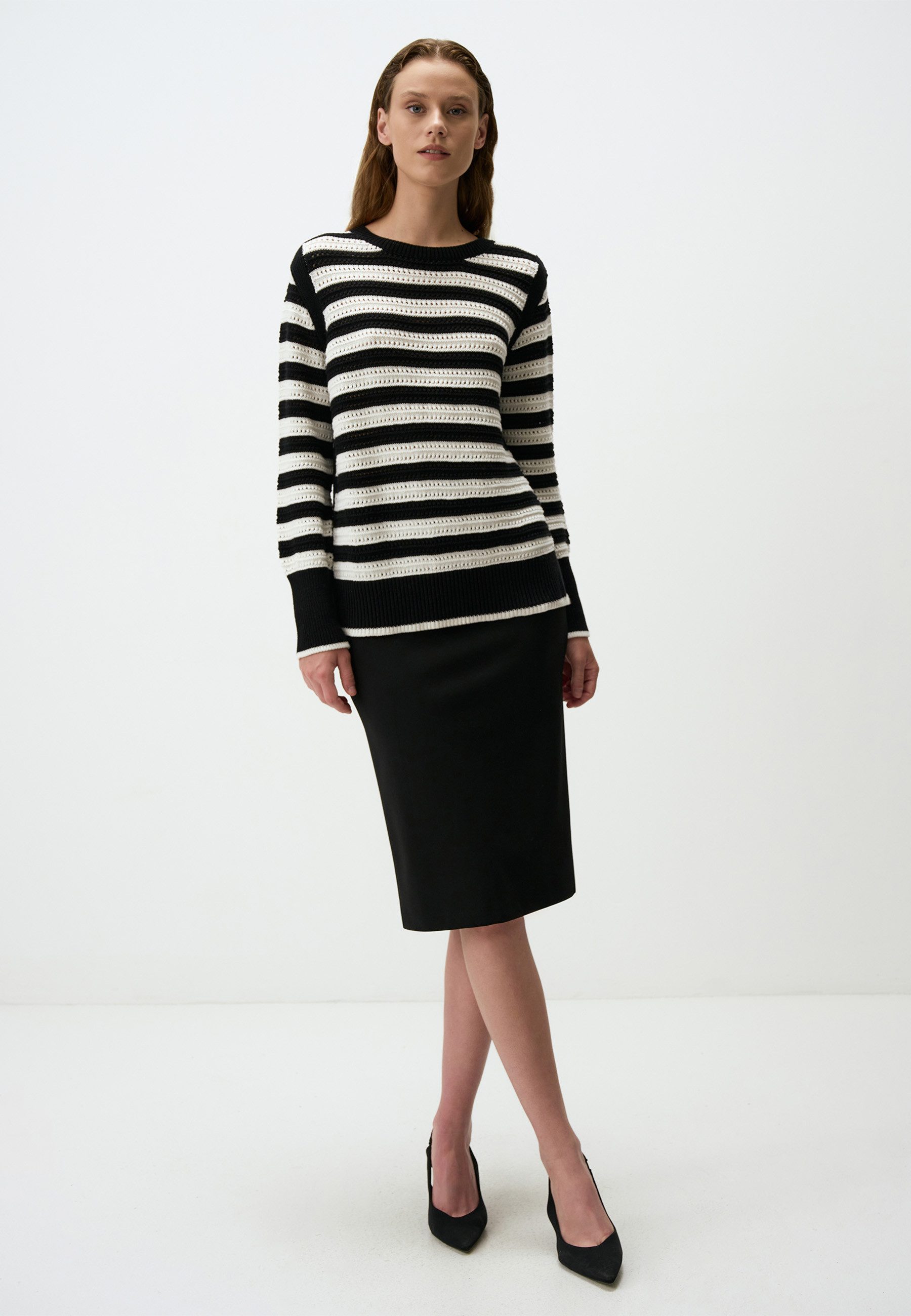Minirock Hohe Taille Slim Fit Midi Rock