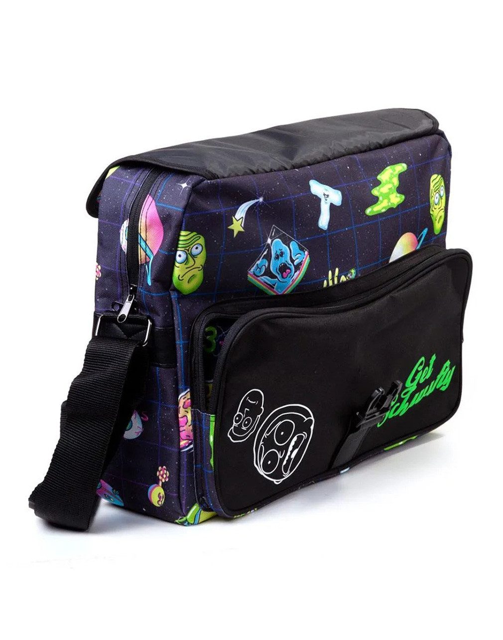 Rick and Morty Schultertasche Space AOP, Get Schwifty Messenger Schultertasche