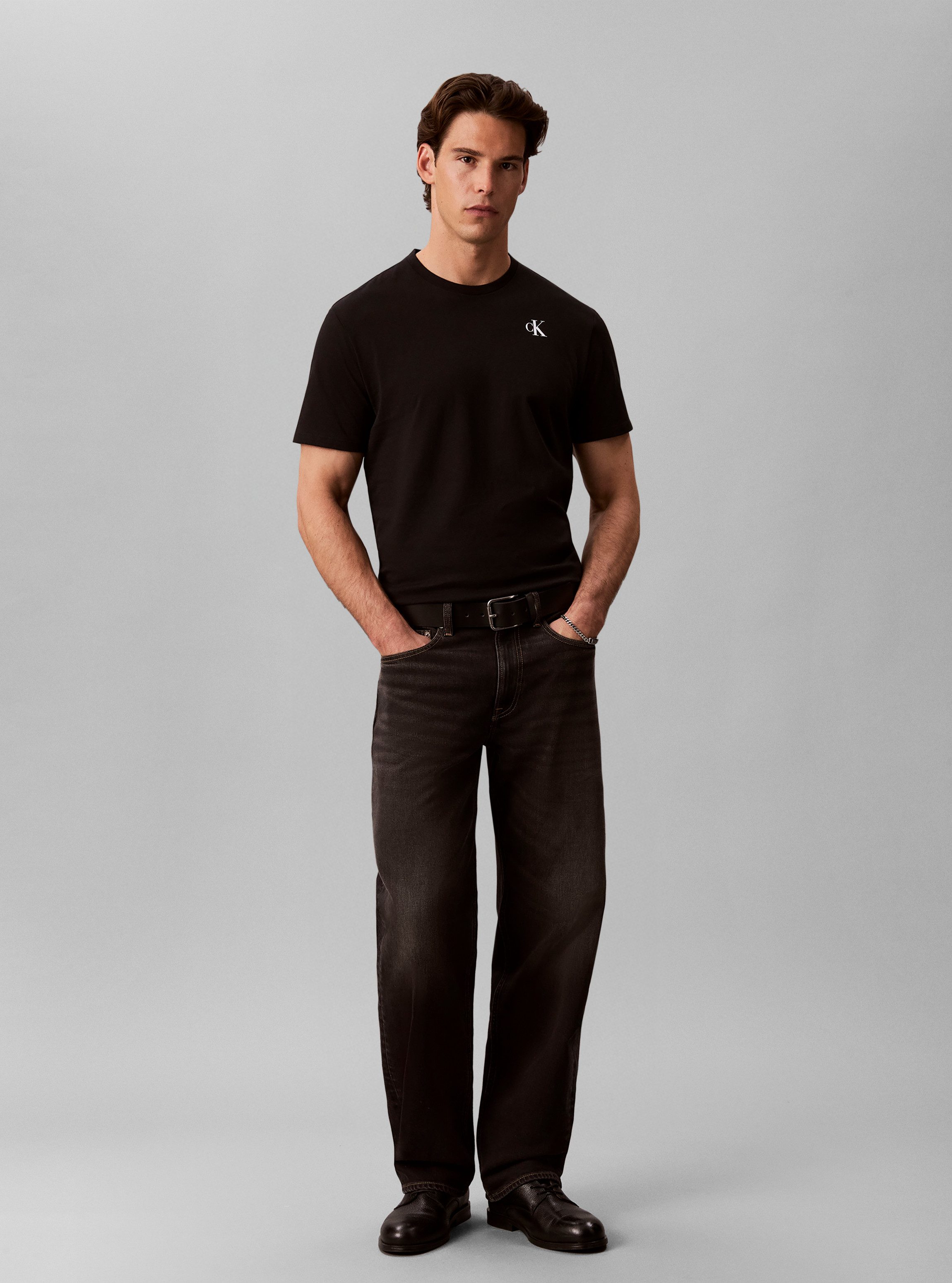Calvin Klein Jeans T-Shirt Rückendruck, Regular Fit – Bild 5 von 5
