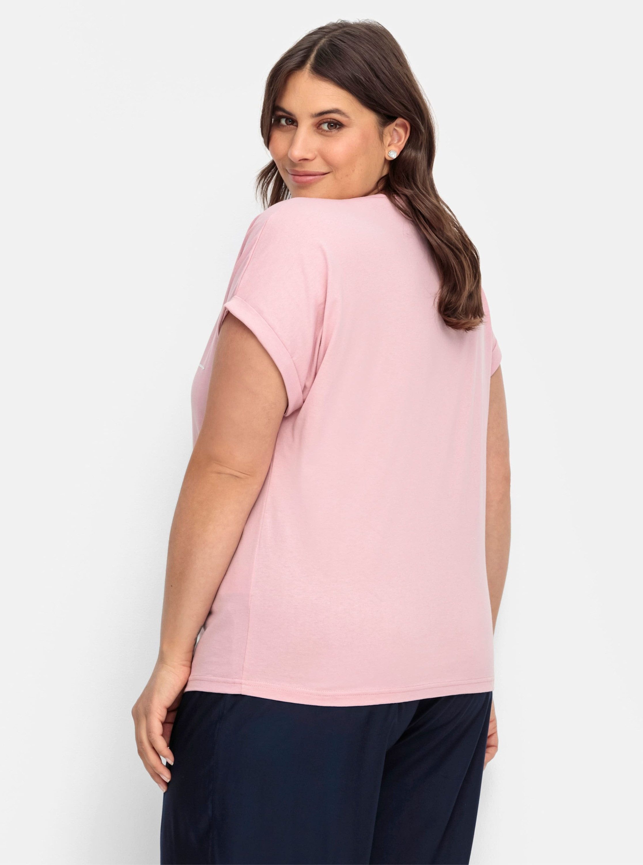 Sieh an! T-Shirt Rundhals-Shirt Extra kurz