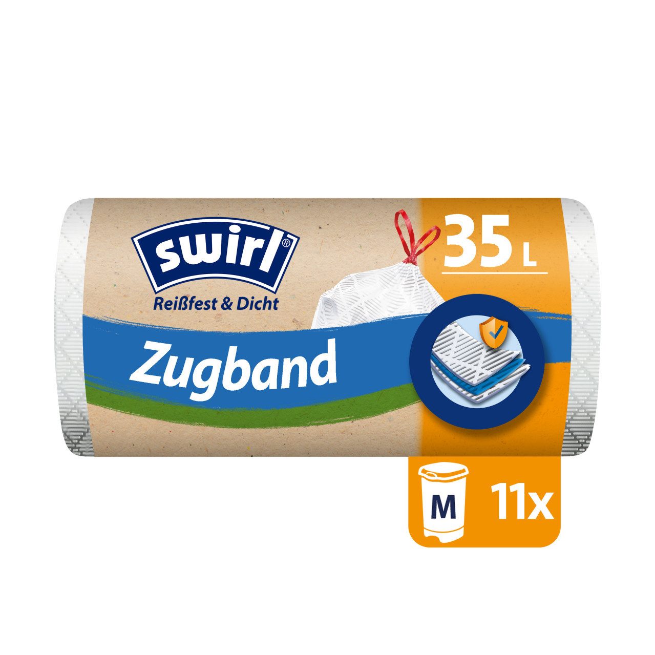 Swirl Müllsackständer Swirl Zugband-Müllbeutel 35 L