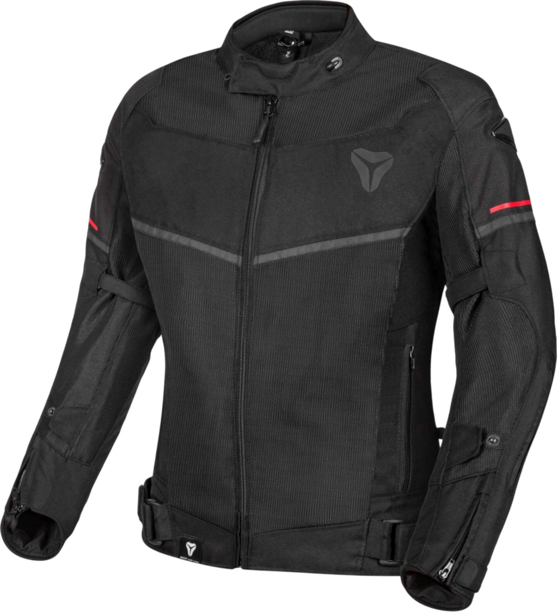 SECA Motorradjacke Seca Stream Evo Mesh Damen Motorrad Textiljacke Rückenprotektor vorbereitet,Verbindungsreißverschluss,Ellenbogenp