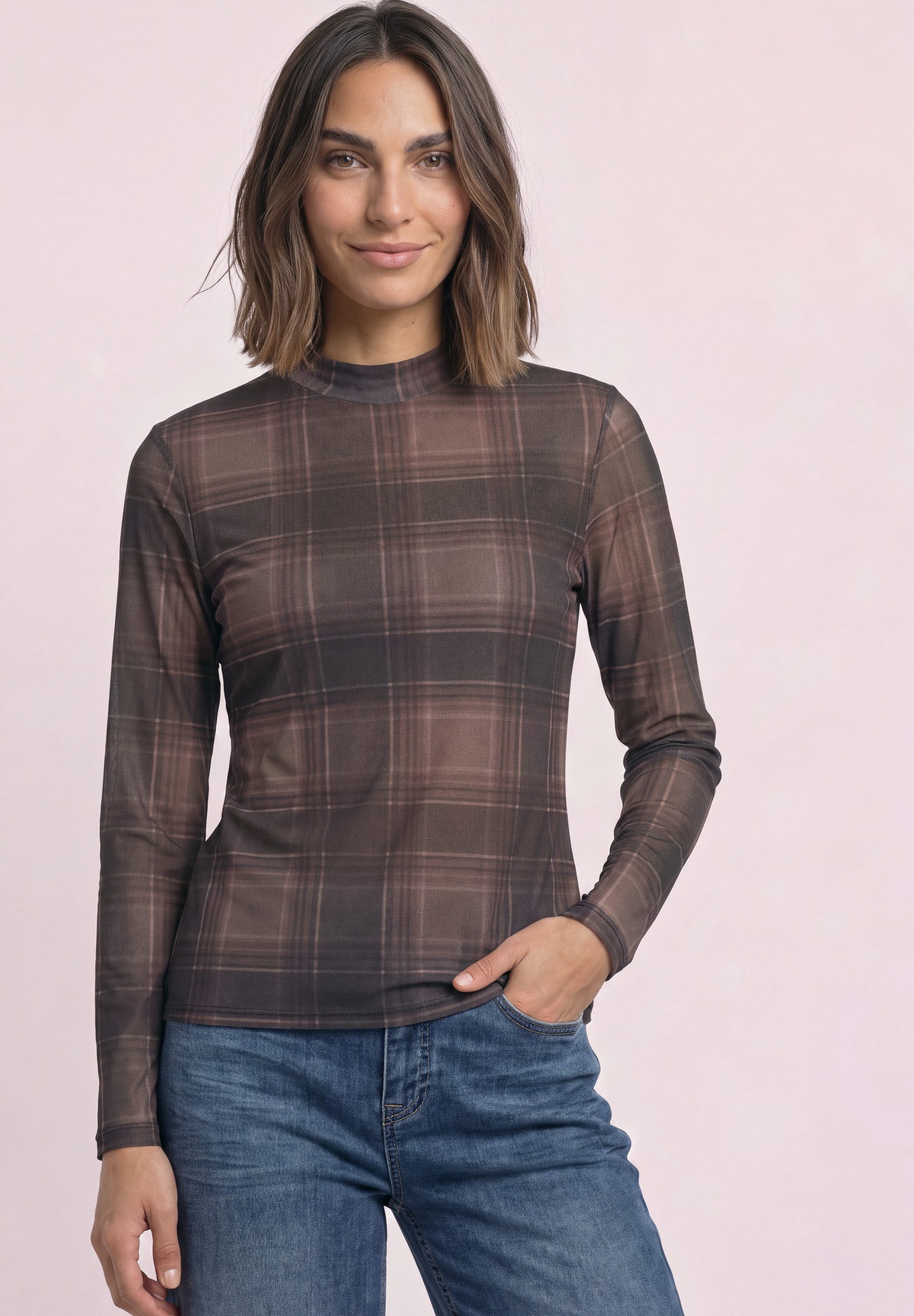STREET ONE Langarmshirt aus softer Viskose