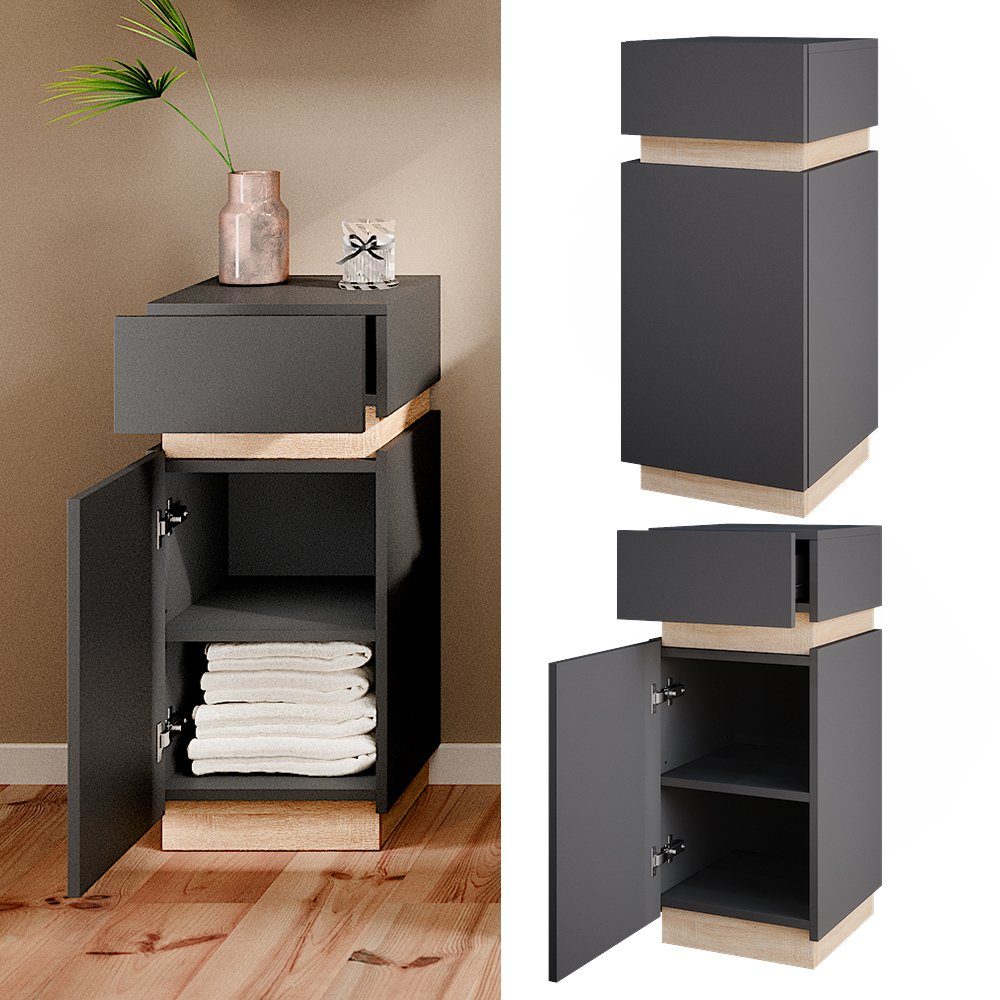 Vicco Midischrank Gloria, Anthrazit/Sonoma, 33 x günstig online kaufen