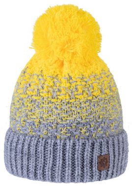 compagno Bommelmütze (1-St) Kindermütze Bommelmütze Wintermütze Beanie Strickmütze Jungen Mädchen