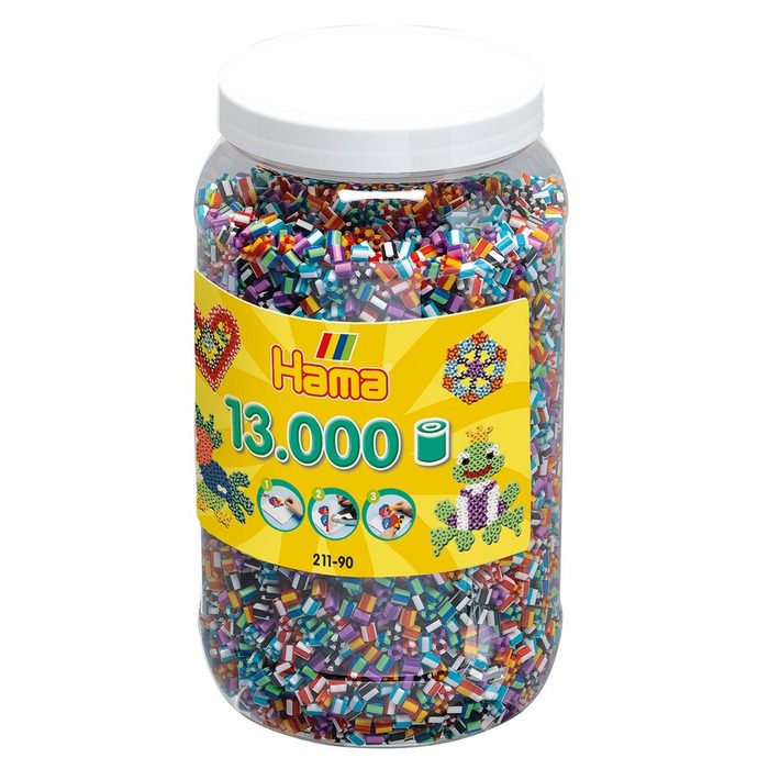 Dan Import Bügelperlen Bügelperlen Mix90 13.000 Perlen gestreift