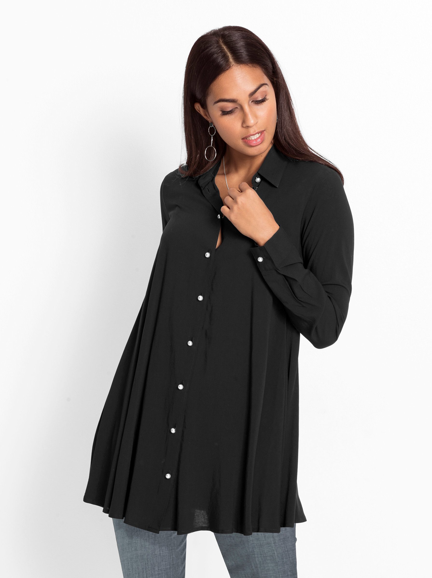 Witt Klassische Bluse Longbluse . günstig online kaufen