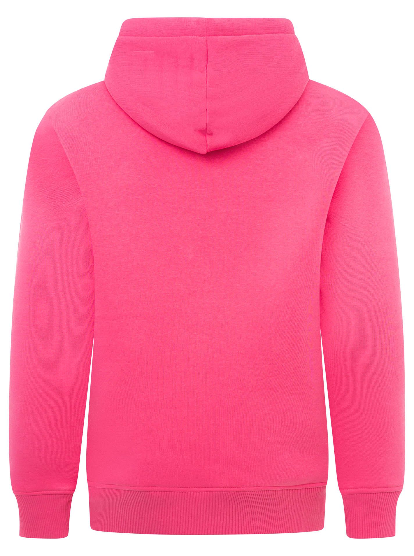 Zwillingsherz Hoodie "Love Yourslef" runde große Frontstickerei, farbige Kordel, Kängurutasche – Bild 4 von 5