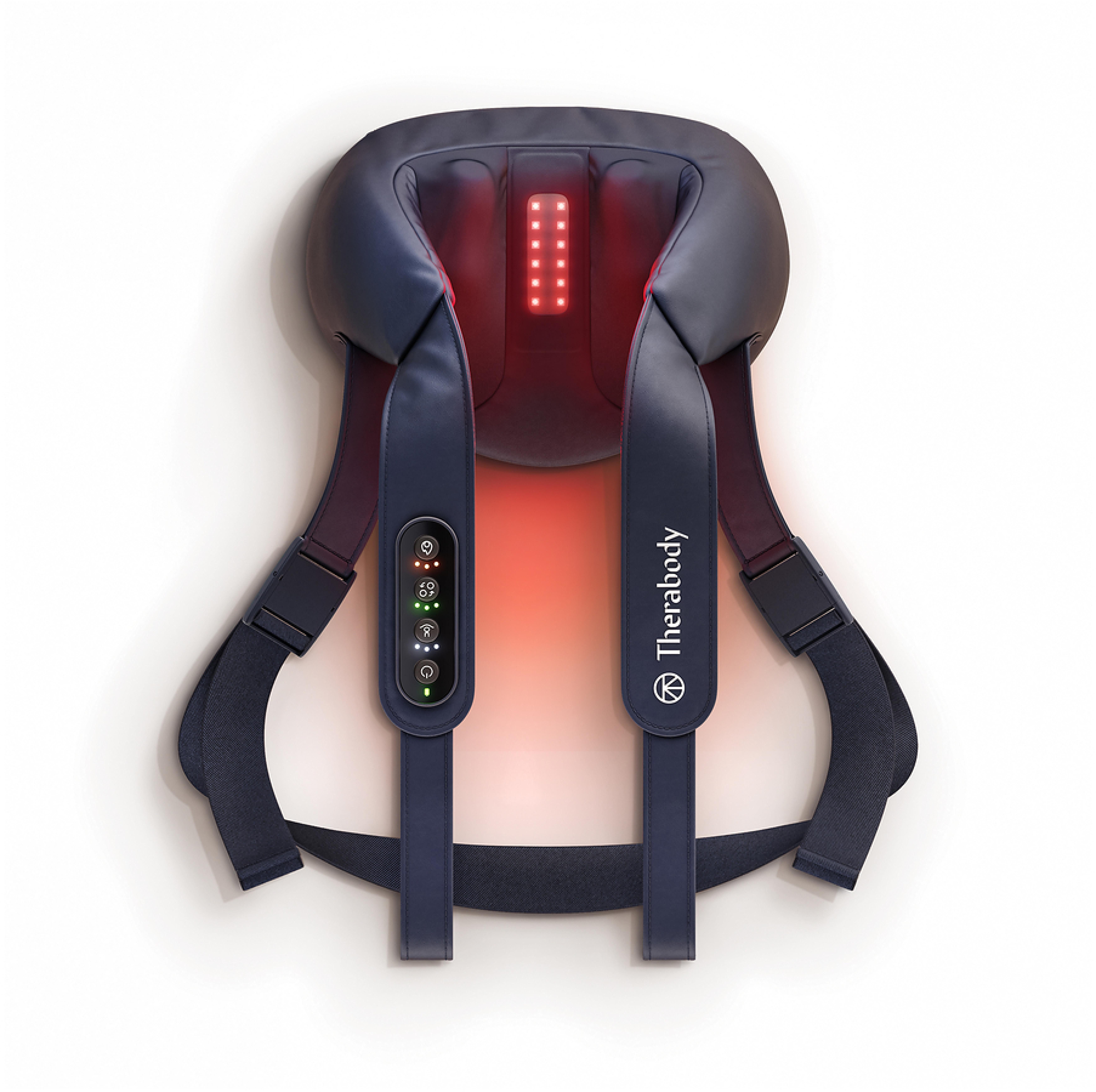 Therabody Nacken-Massagegerät ThermNeck & Upper Back, Knetmassage, Wärme, Ferninfrarot und Nahinfrarot-LED-Licht