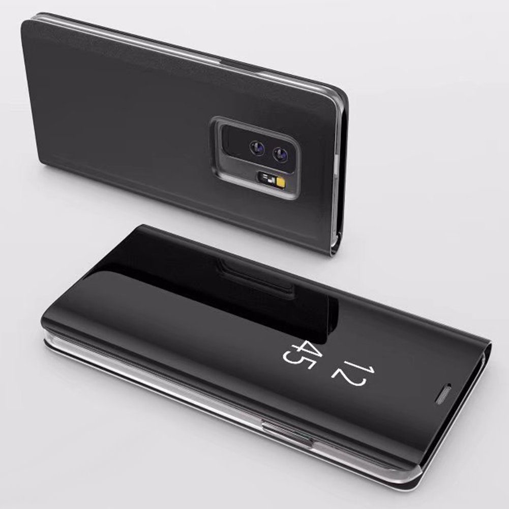 FITSU Handyhülle Handytasche für Samsung Galaxy Hülle Spiegel Flipcase Handyhülle Cover, Schlanke Klapphülle, elegantes Flipcase, Handyhülle mit Standfunktion
