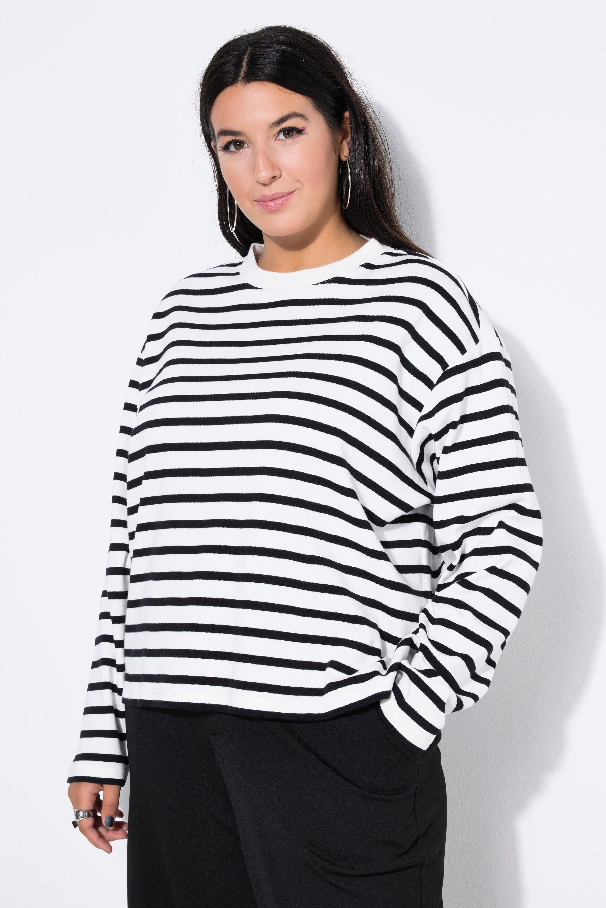 Studio Untold Sweatshirt Sweatshirt extra oversized Ringel günstig online kaufen