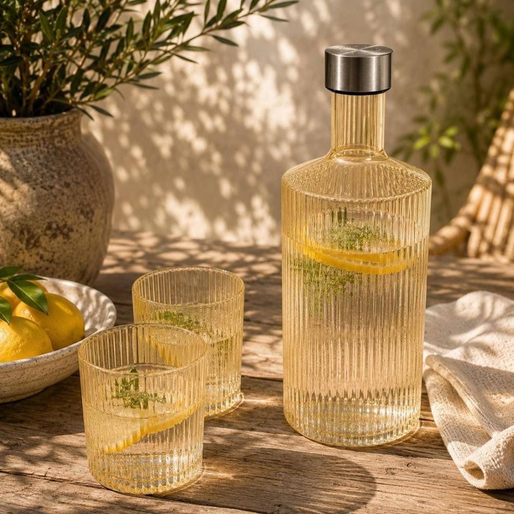 Paveau Karaffe Ribbed Flasche von Paveau