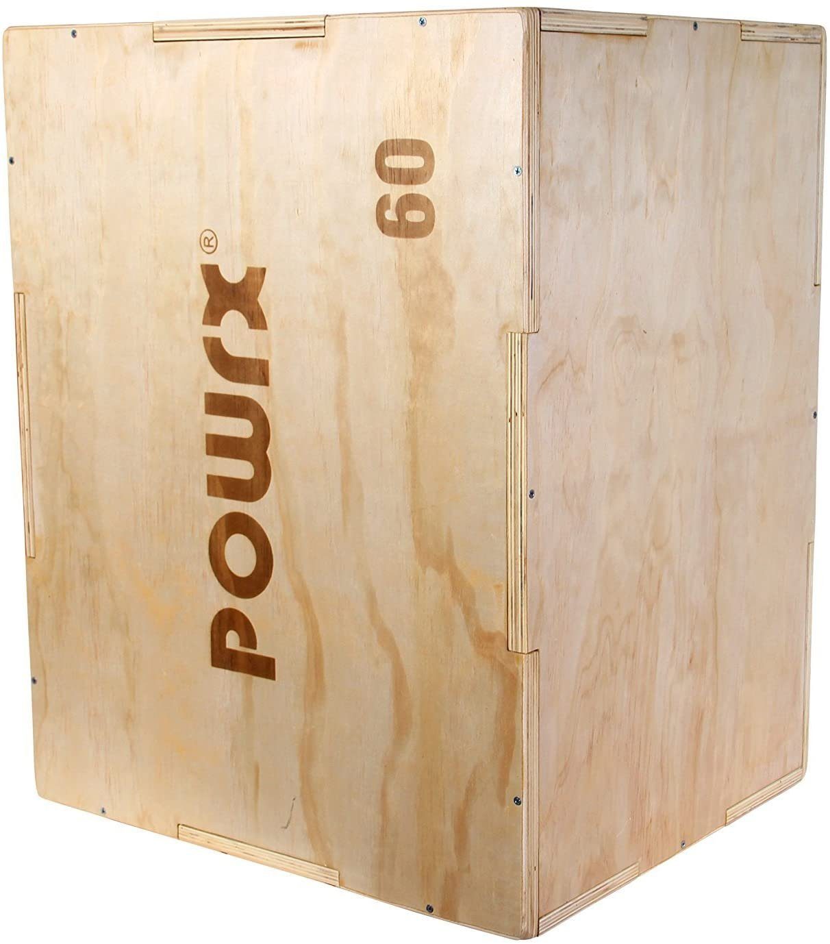 (L/75 Large Jumpbox X Holz 75 60 cm), Größenvarianten POWRX (L/B/H) L x (75x50x60) x 60 Cm 50 Hochsprungmatte X 50 Sprungkasten,