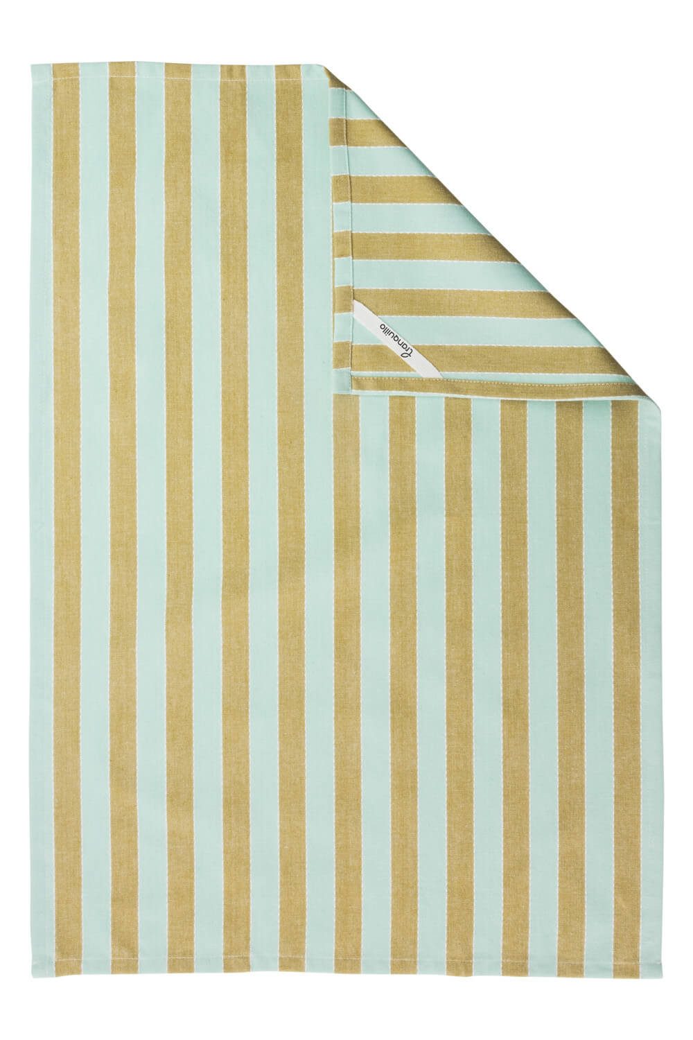 Tranquillo Geschirrtuch aus Bio-Baumwolle Vivid Lines 70x50 cm bunt gestreift Aufhängeschlaufe, Geschirrtuch aus GOTS-zertifizierter Biobaumwolle, saugfähig – Bild 3 von 5