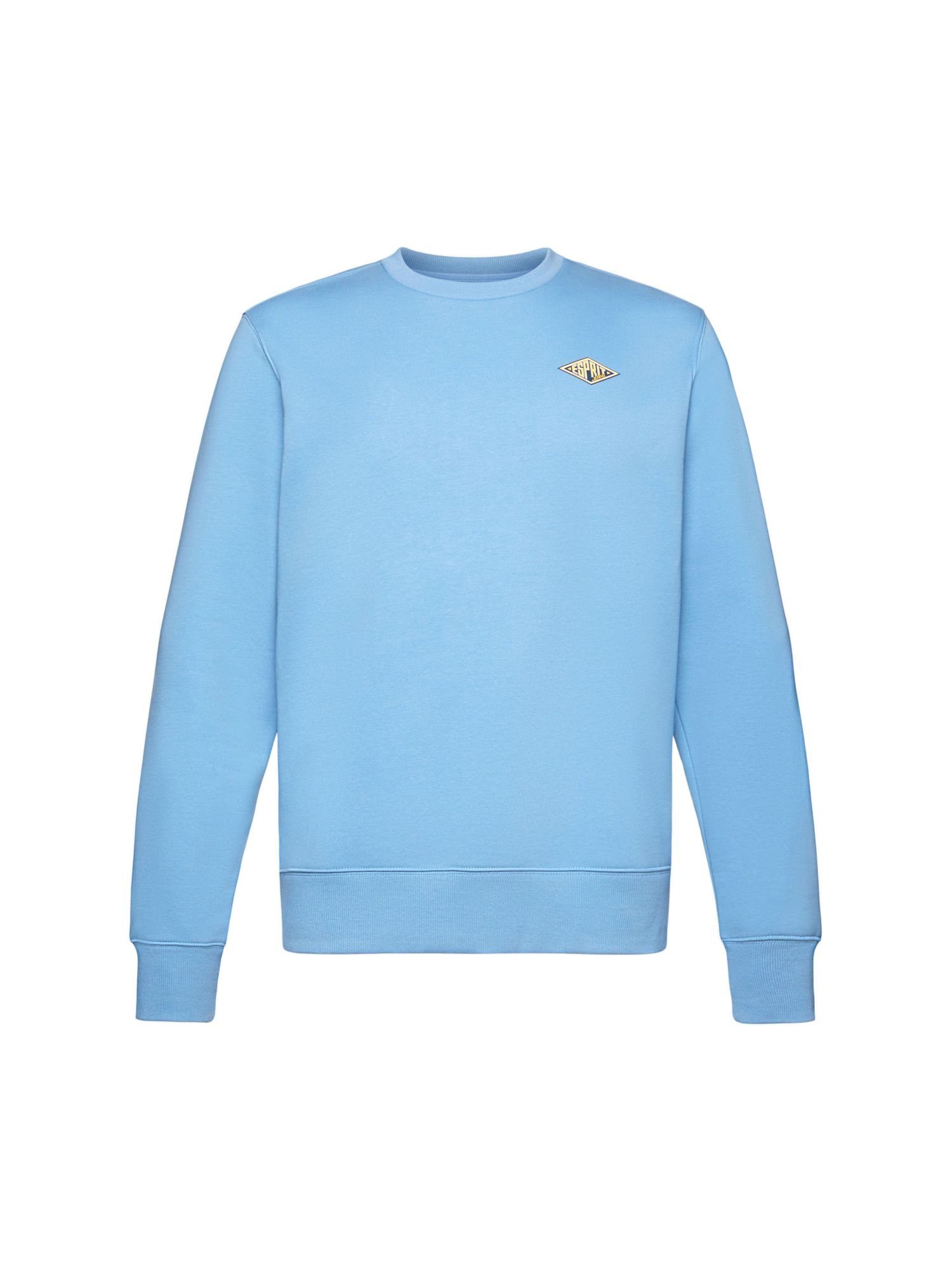 Esprit Sweatshirt Rundhals-Sweatshirt mit Logoprint (1-tlg) LIGHT BLUE LAVENDER