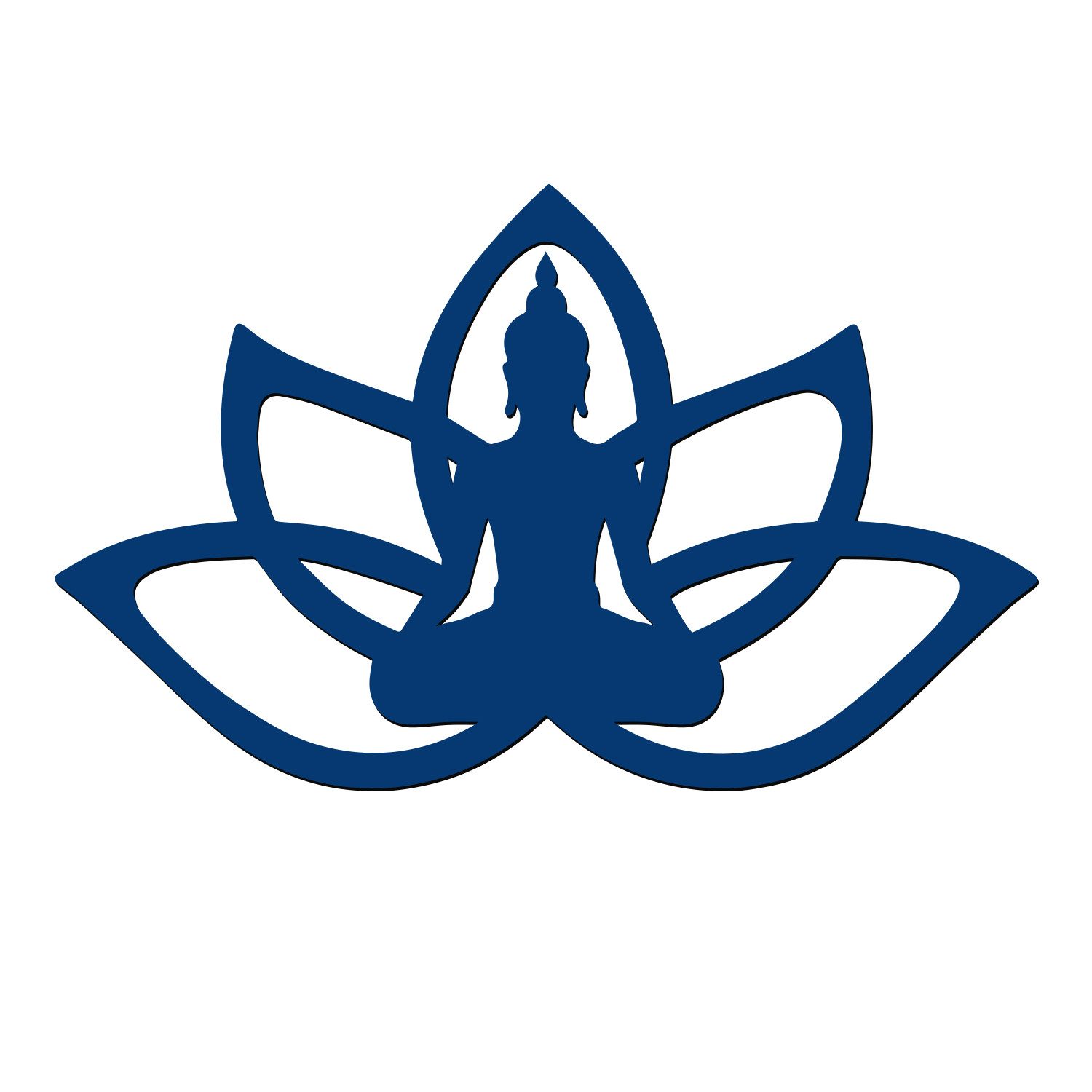 Namofactur Wandtattoo Buddha im Lotus XXL Wandtattoo