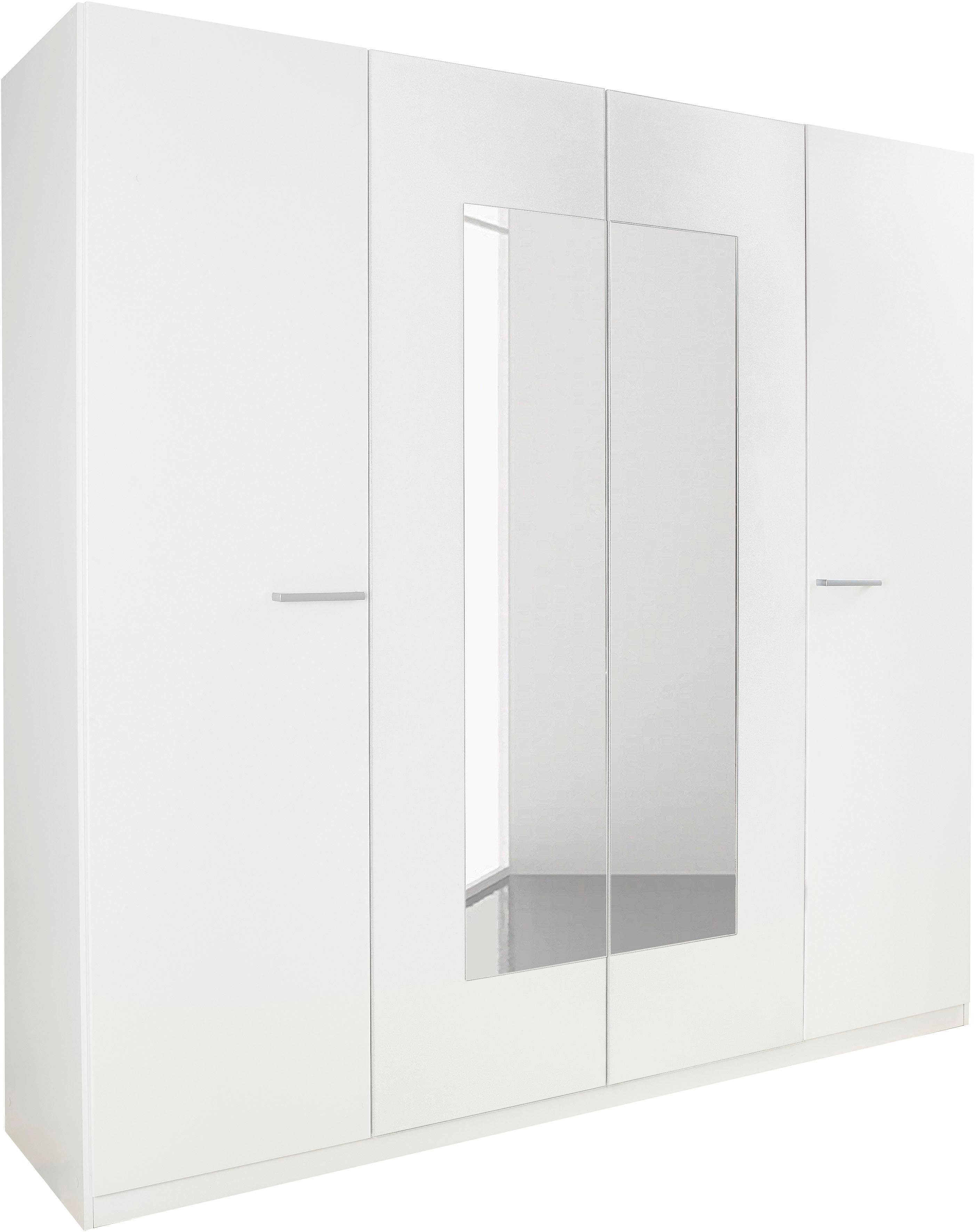 rauch Drehtürenschrank Kleiderschrank Schrank Garderobe Wäscheschrank Schlafzimmer BORBA (Breite/Höhe/Tiefe: 225/210/54 cm) optional mit Absetzung in Graumetallic MADE IN GERMANY