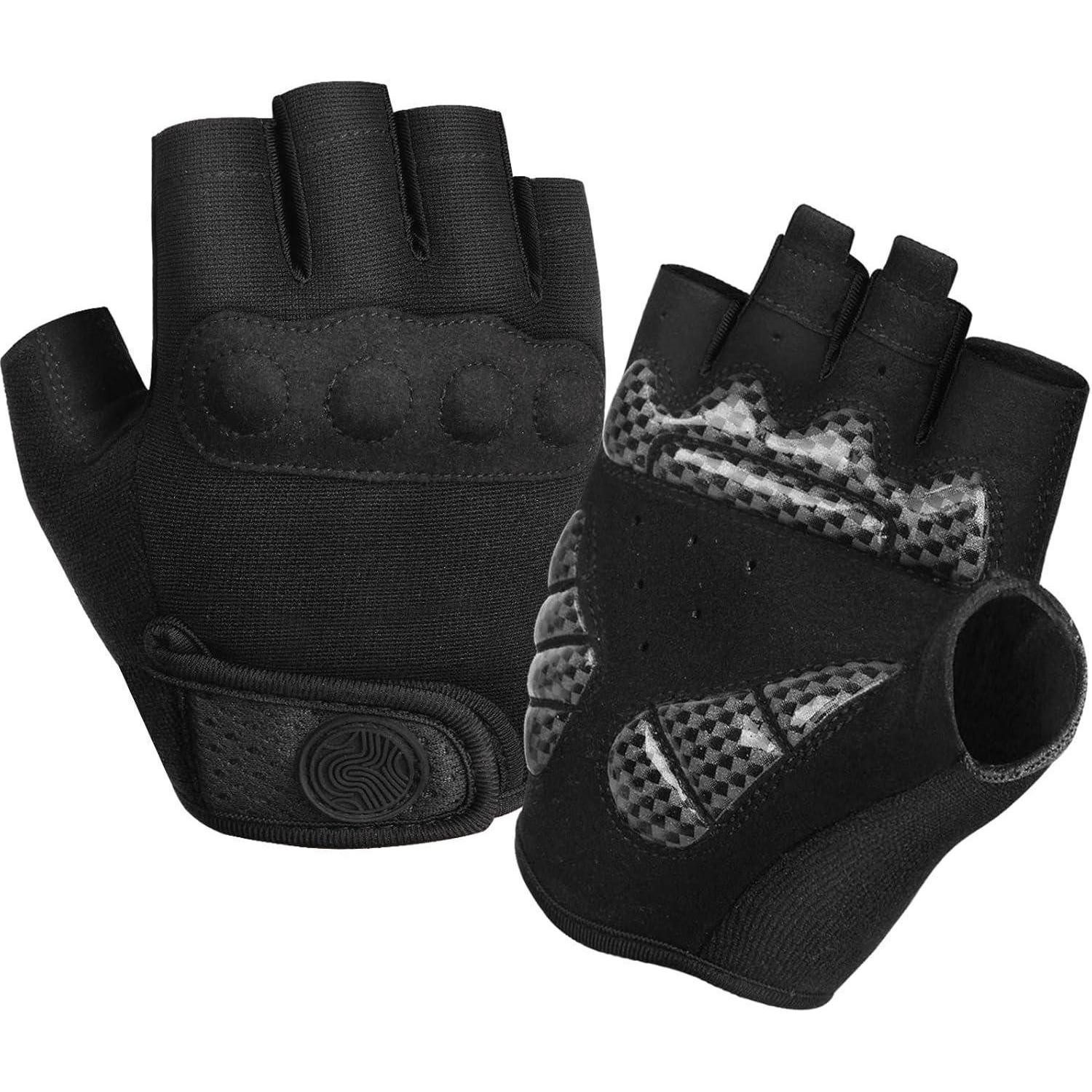 Fahrradhandschuhe Fahrradhandschuhe Herren Damen Halbfinger Atmungsaktiv