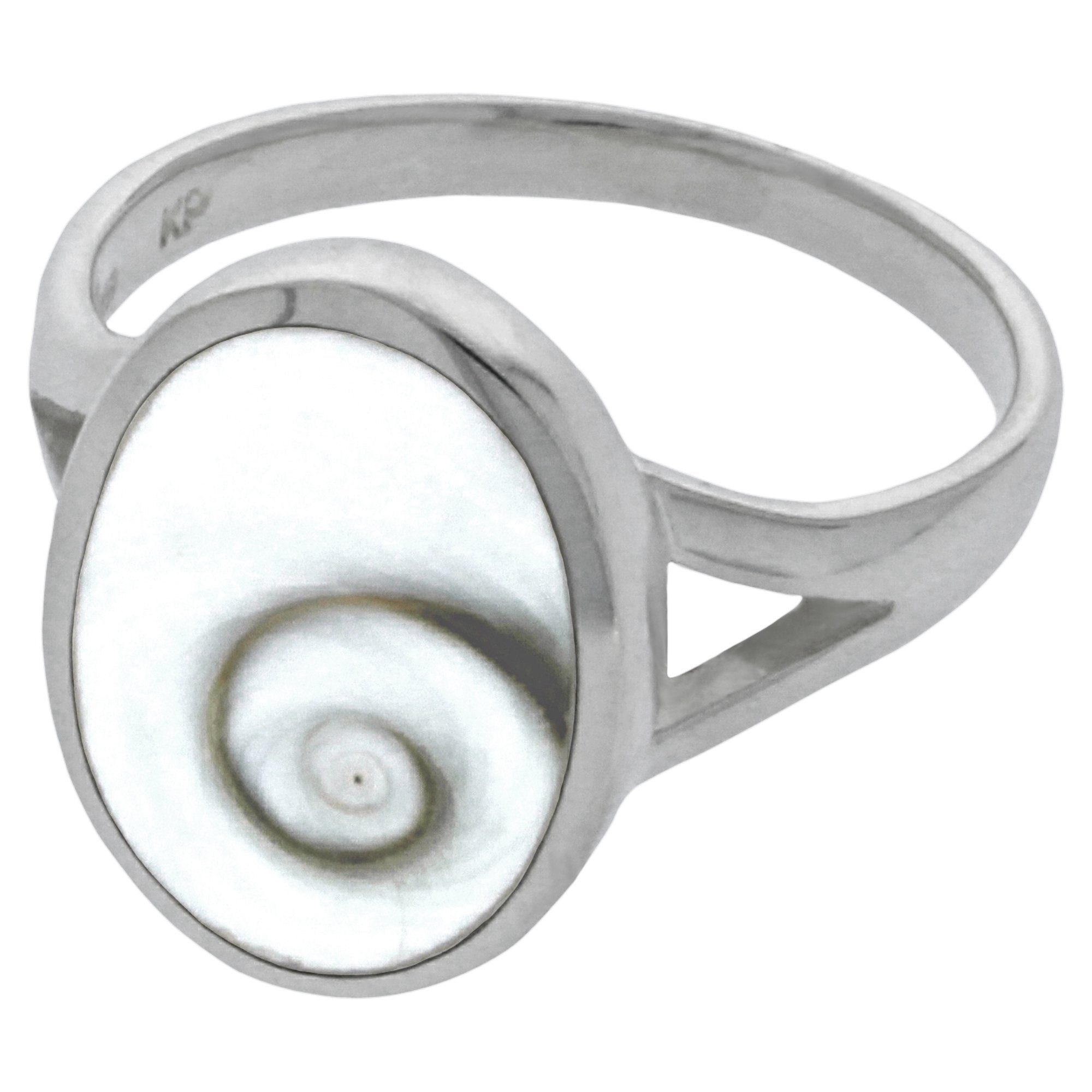 Vivance Fingerring 925 Silber mit Muschel weiß