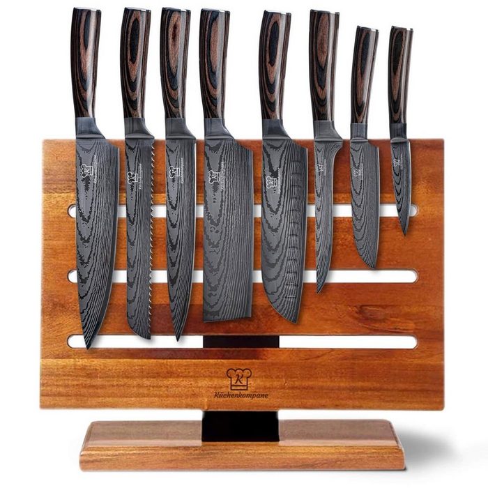 Küchenkompane Magnet-Messerblock Asiatischer Messerblock Magnetisch - Platz für 15 Messer (1tlg)