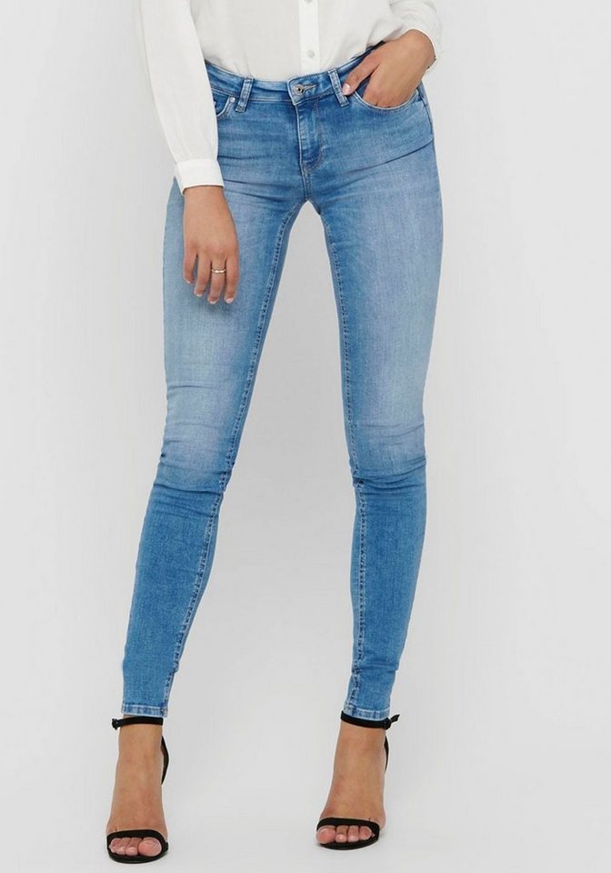 Only Skinny-fit-Jeans »ONLCARMEN«, Stark ausgeblichene Waschung online ...