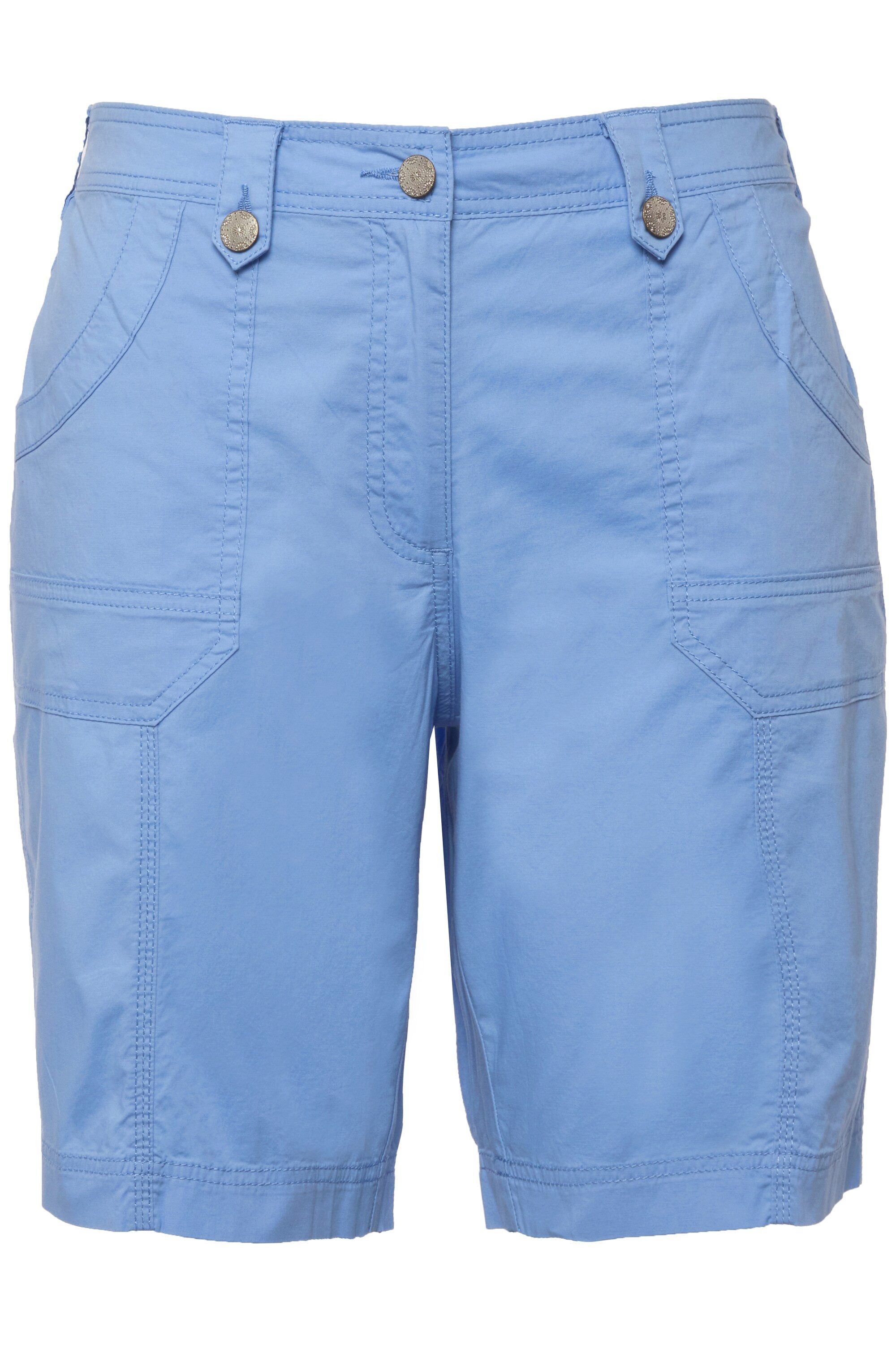 Ulla Popken Funktionshose Cargo-Bermuda Komfortbund 4-Pocket-Schnitt günstig online kaufen