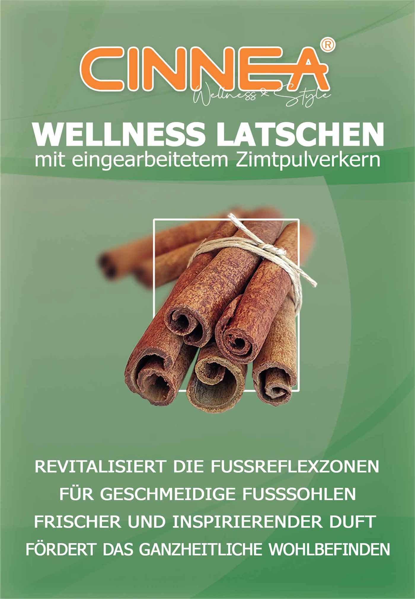 CINNEA 30101 Sandale Wellness Zimt-Latschen, Jute Zimtdianetten