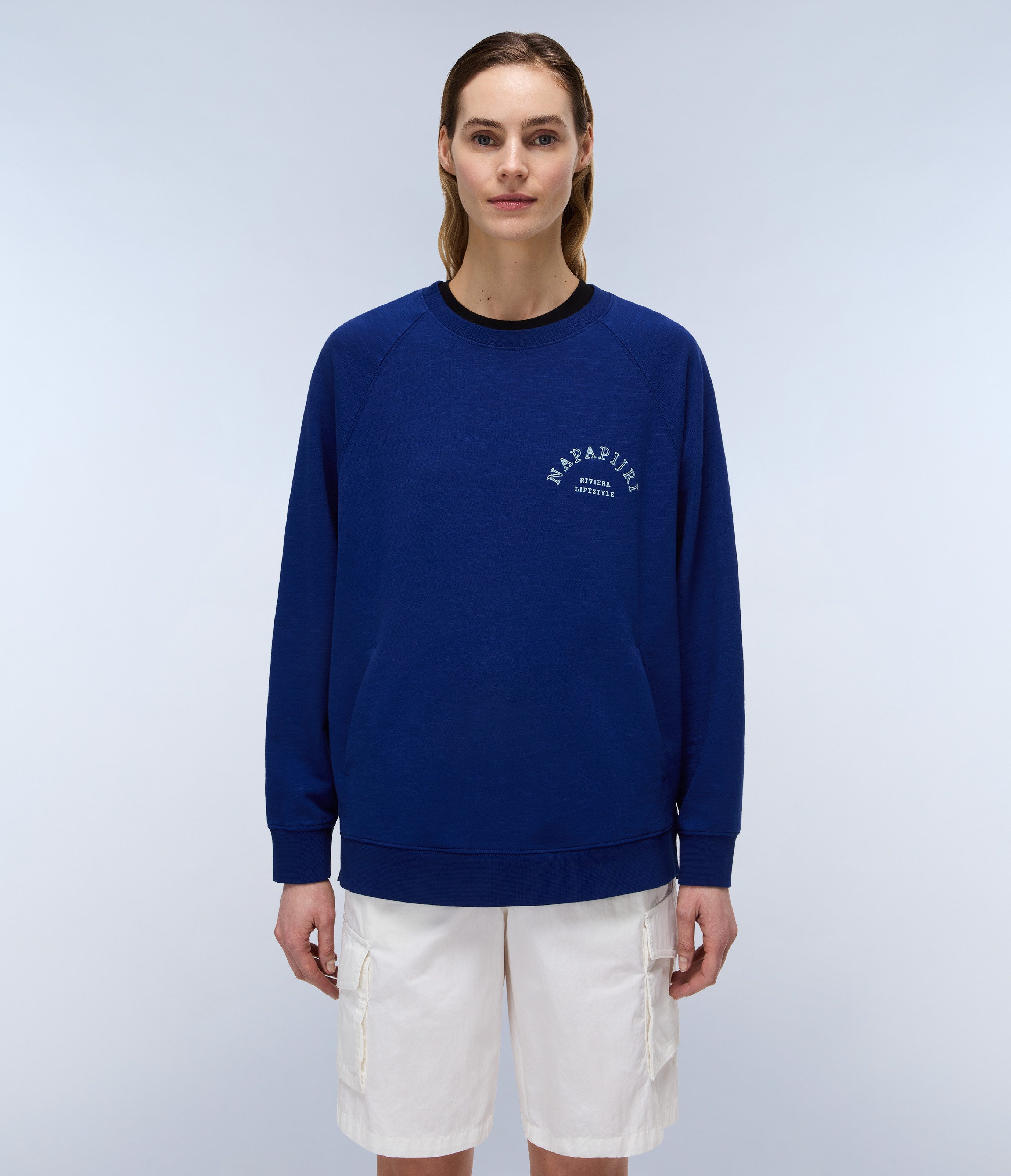 Sweatshirt B-FETE C W BELLWETHER BLUE