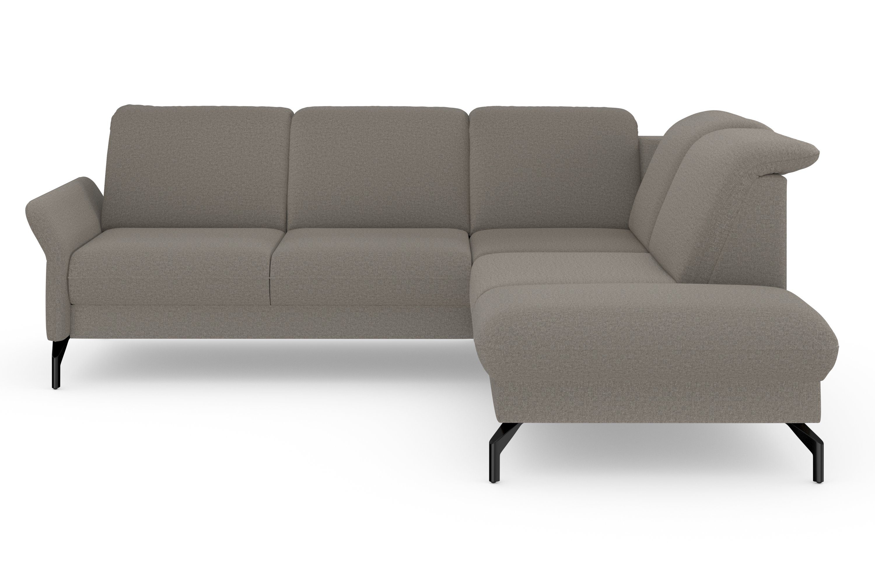 sit&more Ecksofa Fashion, wahlweise mit Kopfteilverstellung und Vorziehsitz, motorisch