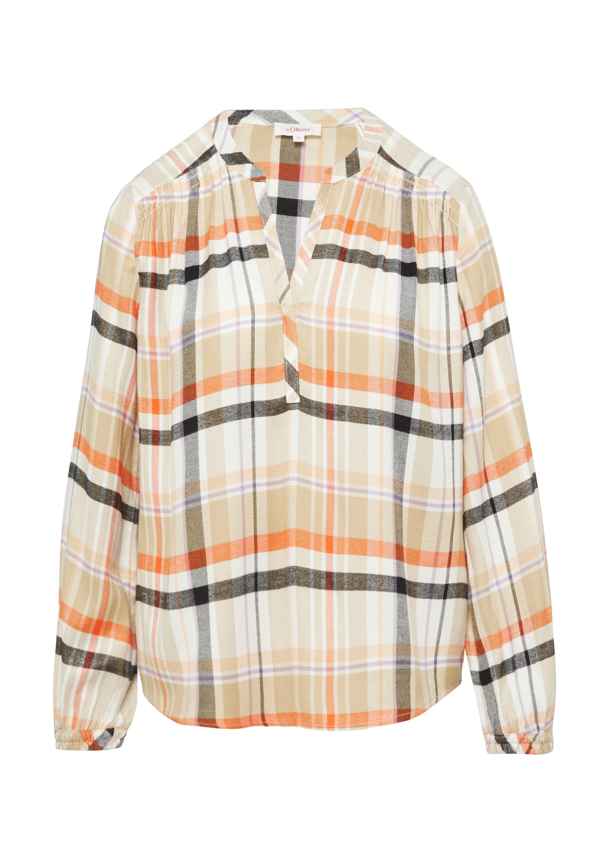 s.Oliver Langarmbluse Bluse Softe Langarmbluse mit Smok-Details günstig online kaufen