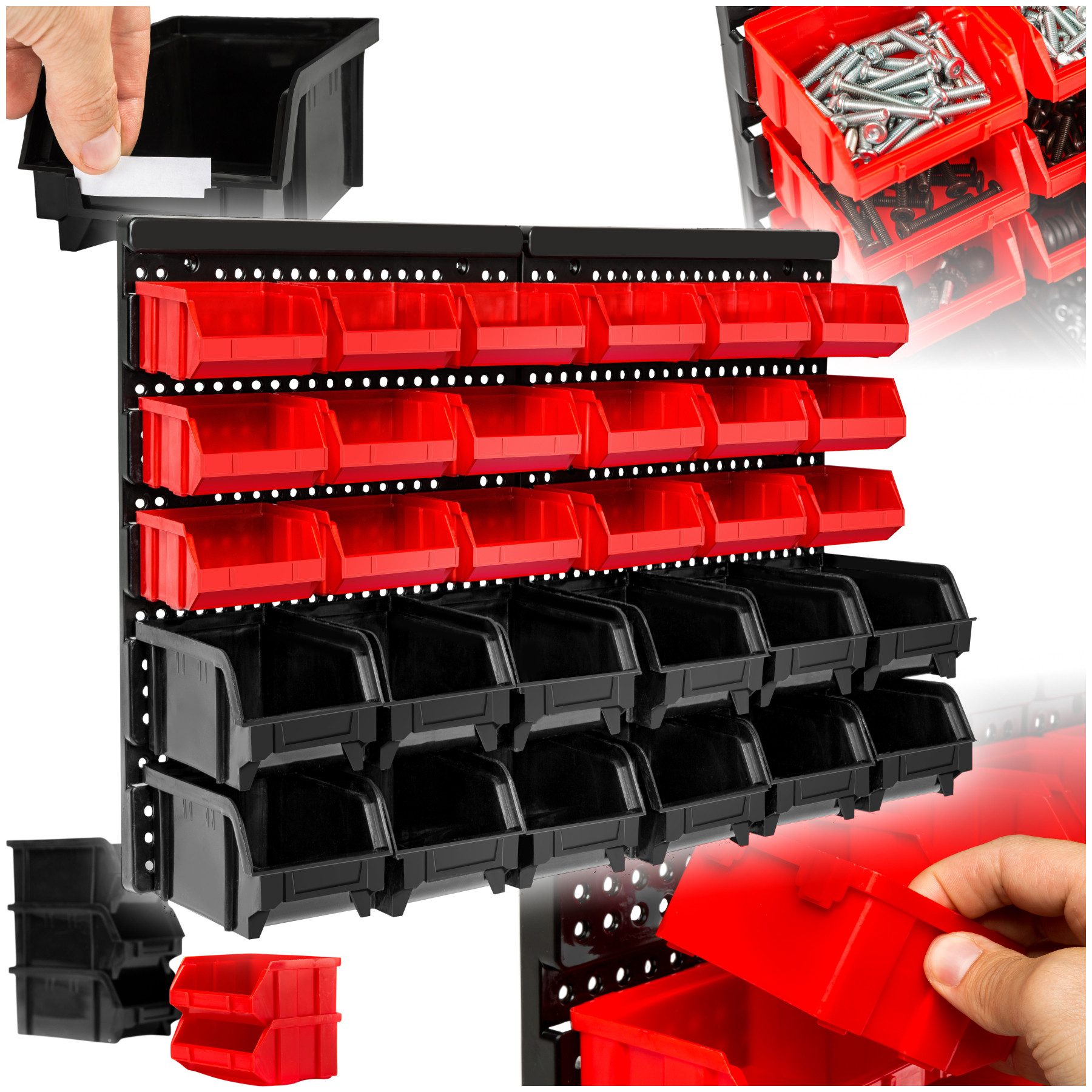 tectake Regal Wandregal Stapelboxen, pro Stück günstig online kaufen