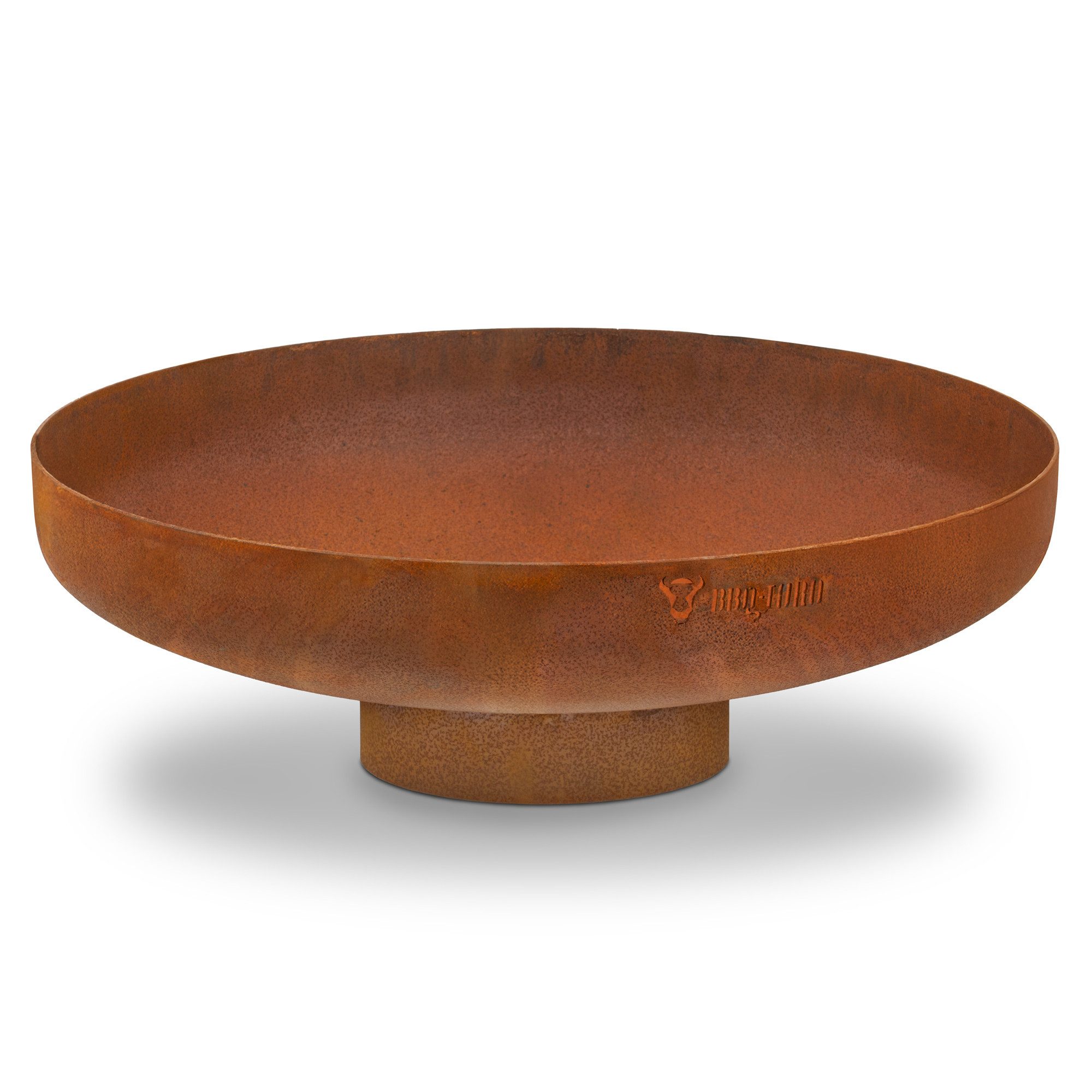 BBQ-Toro Feuerschale Feuerschale Ø 60 cm, Rostoptik, Outdoor Feuerstelle mit Standfuß, Hitzebeständig