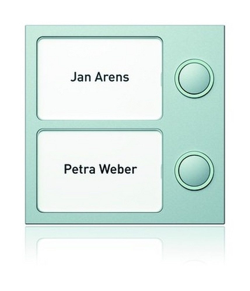 RITTO Gegensprechanlage, Klingelmodul Bus-System 2RT silber 95 x 95 x 33 mm