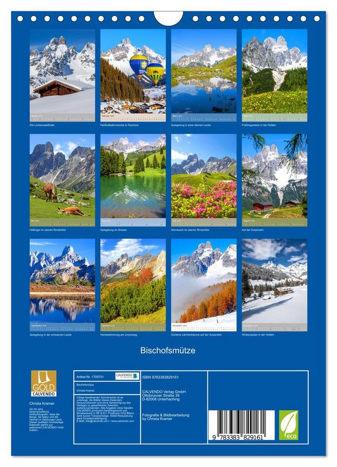 Thumbnail - CALVENDO Wandkalender Bischofsmütze (Wandkalender 2025 DIN A4 hoch), CALVENDO Monatskalender