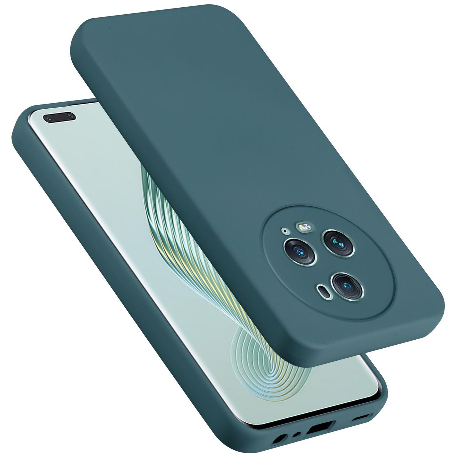 Cadorabo Handyhülle für Honor Magic 5 Pro Hülle Honor Magic 5 Pro, Flexible Hülle TPU Silikon Schutzhülle Back Cover Case