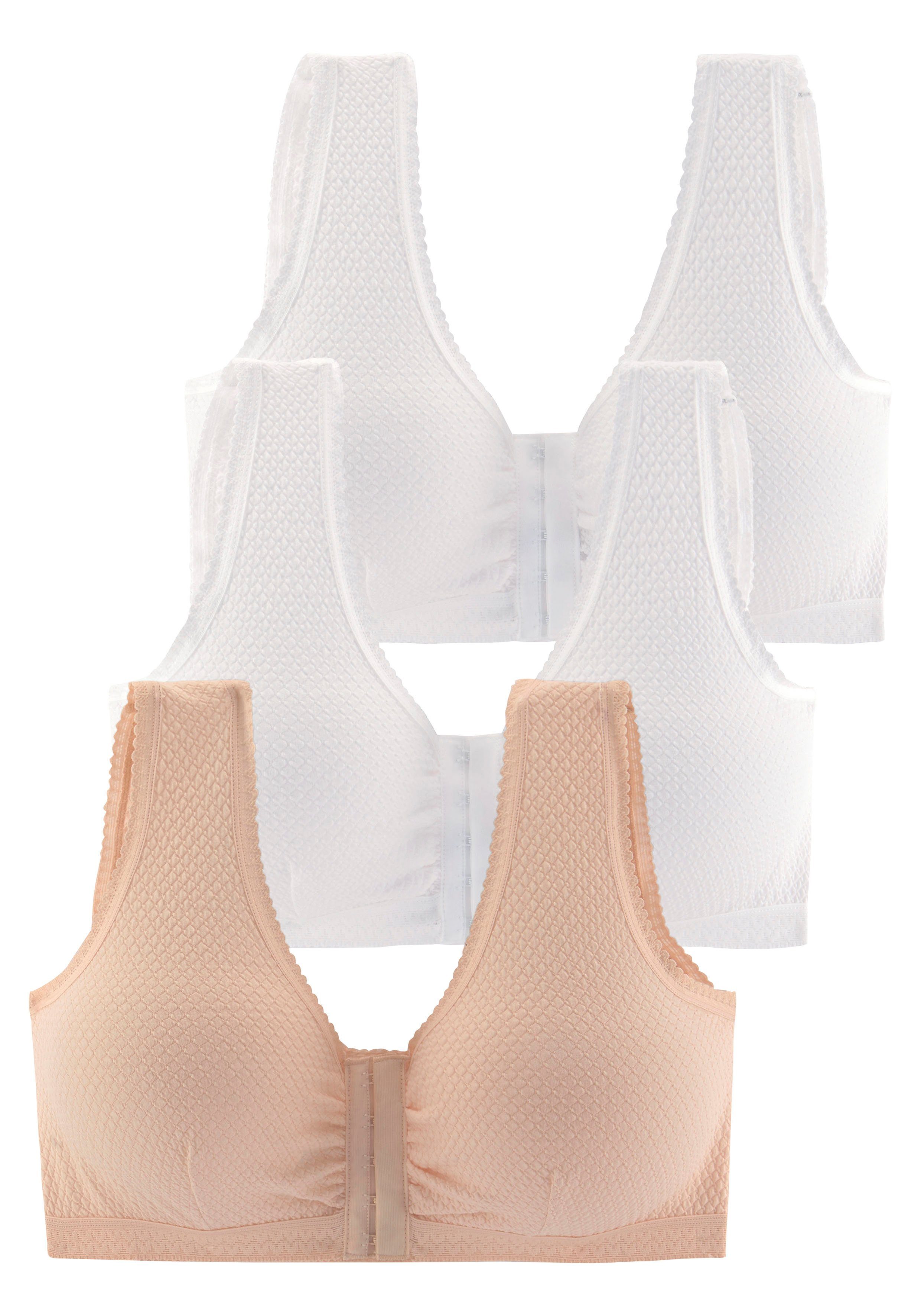 petite fleur Soft-BH Comfort Day & Night Bra (Packung, 3 Stück) ohne Bügel mit Vorderverschluss