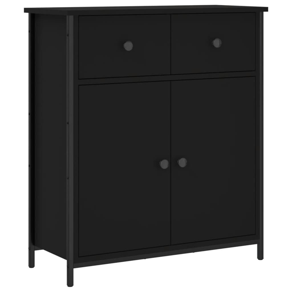 furnicato Sideboard Schwarz 70x30x80 cm Holzwerkstoff (1 St) günstig online kaufen