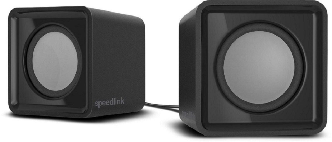 Speedlink TWOXO Stereo Speakers PC-Lautsprecher 2.0 (5 W, mit Klinkenstecker für Gaming und Musik)