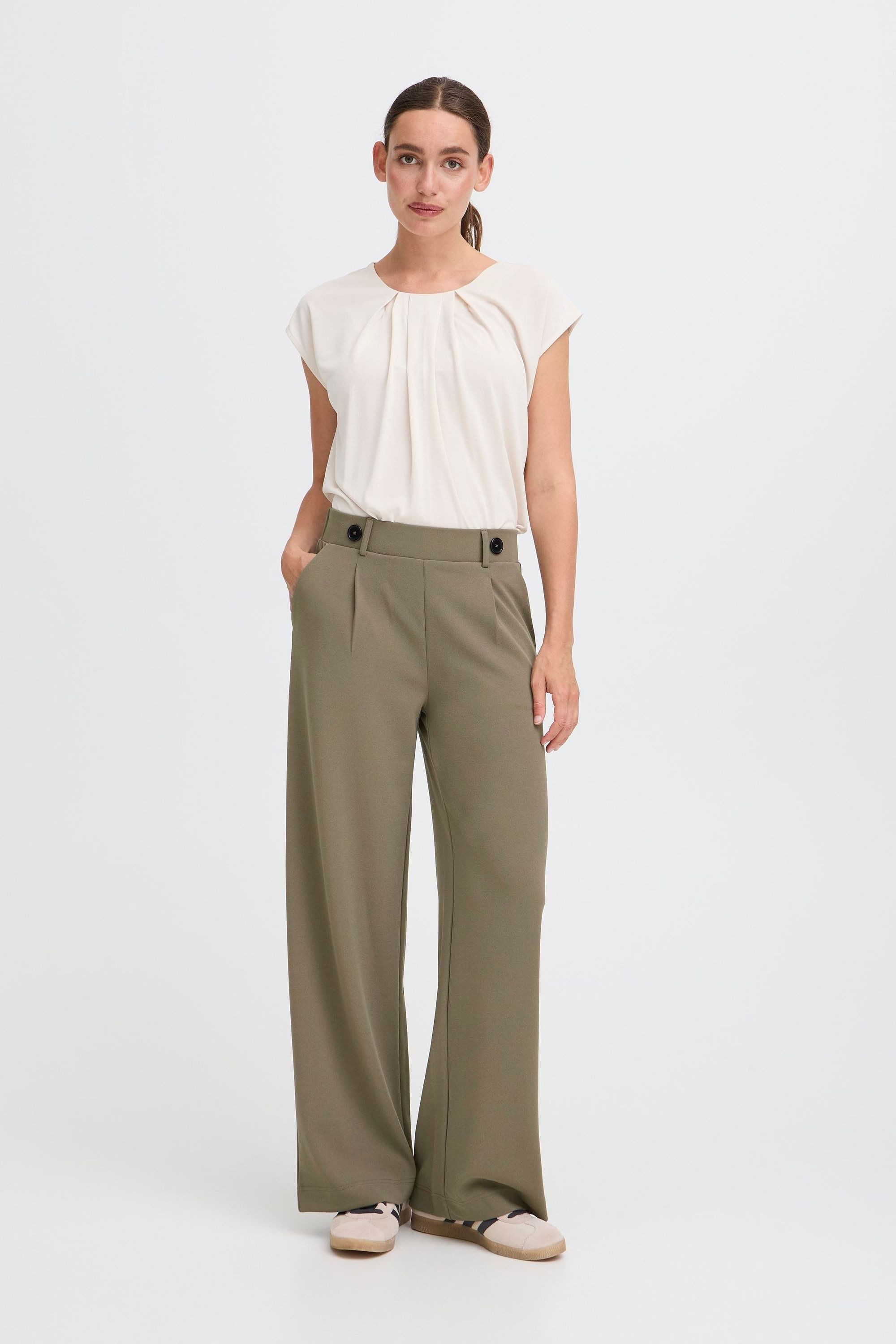 OXMO Loungehose OXTayra Modische Freizeithose mit Bundfalten – Bild 3 von 5